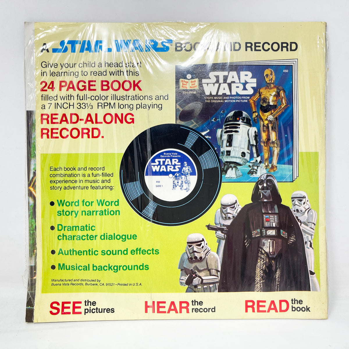 Star Wars Read-A-Long Book SEALED - Vintage Star Wars (1977)