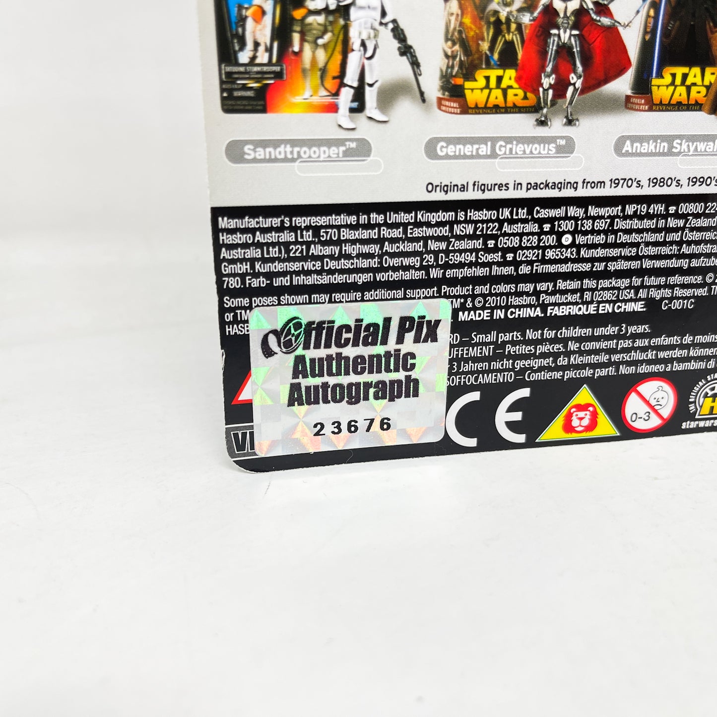 Ewan McGregor Autographed VC016 Obi Wan Kenobi FOIL ROTS 2010 - Hasbro The Vintage Collection