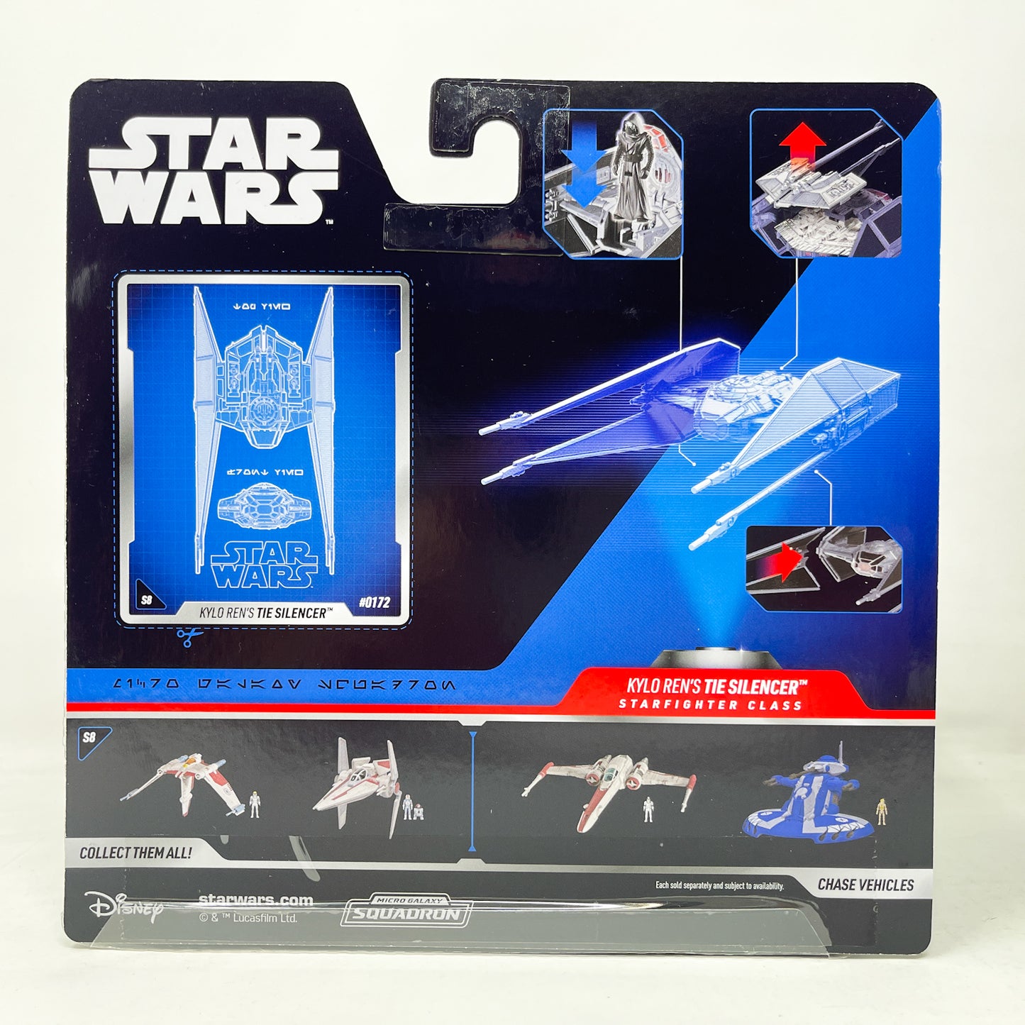 Kylo Ren's TIE Silencer #0172 – Jazwares Star Wars Micro Galaxy Squadron
