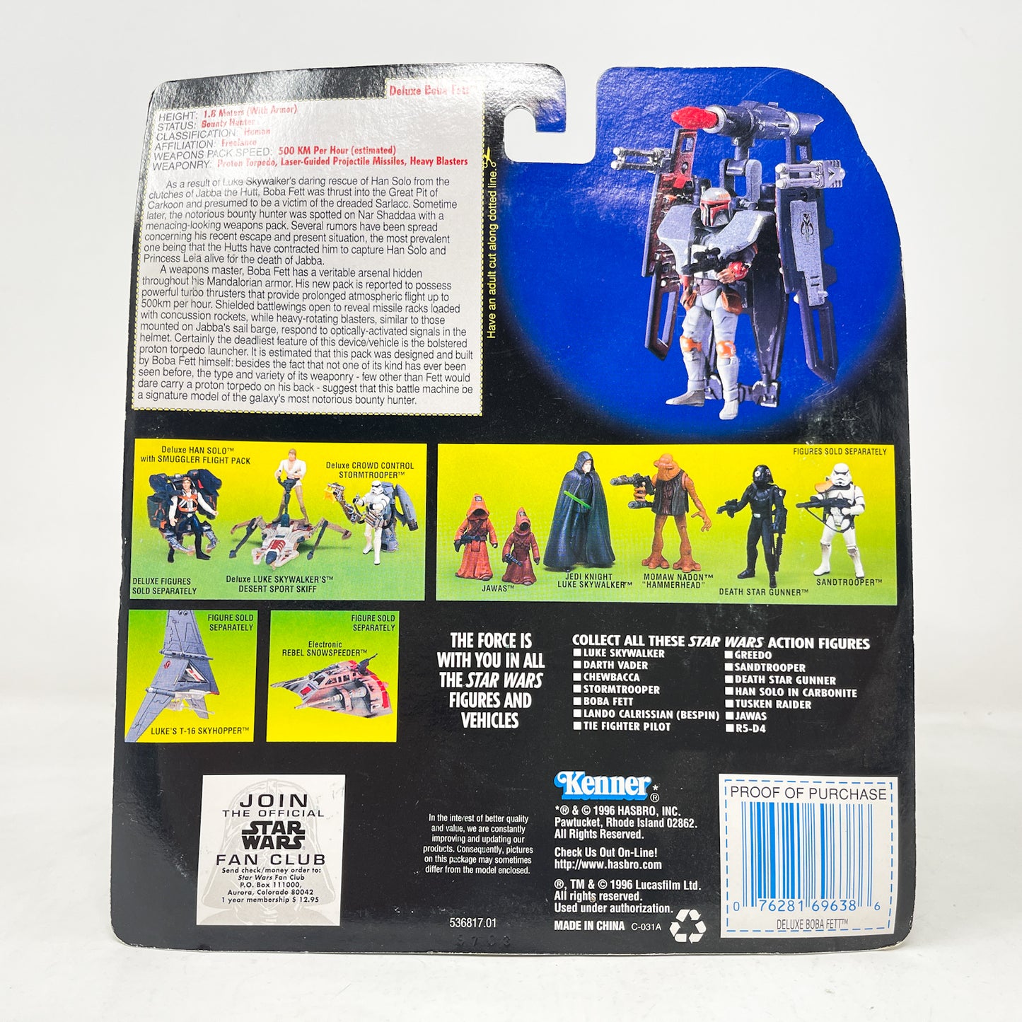 Boba Fett (Deluxe) – Hasbro Star Wars Power of the Force (1996)