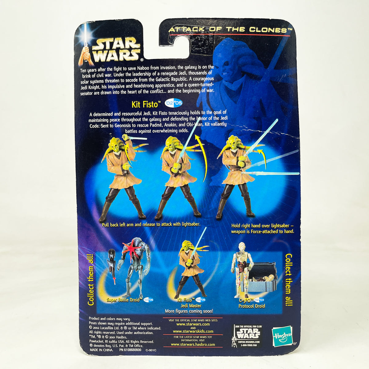 Kit Fisto (Jedi Master) #02-05 - Hasbro SAGA Series 3.75"