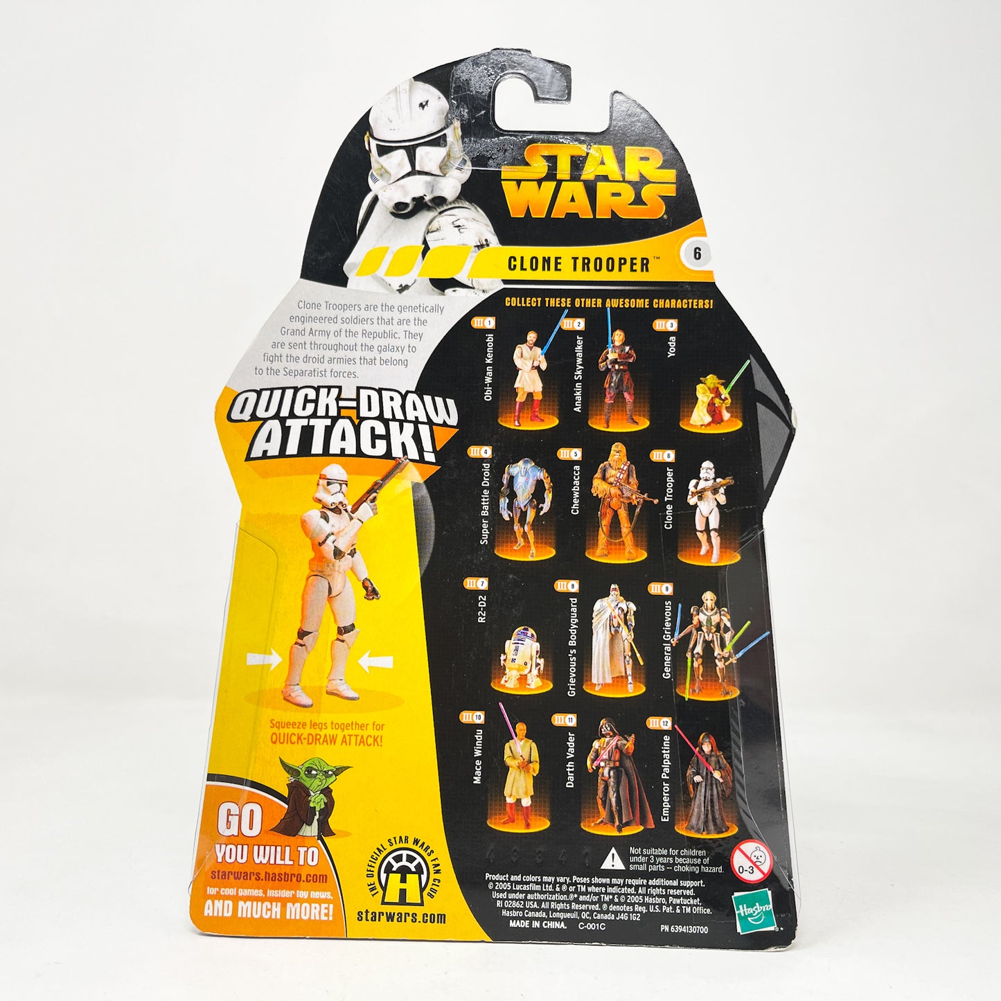 Clone Trooper (Quick Draw Attack) #06 - Hasbro ROTS 2005