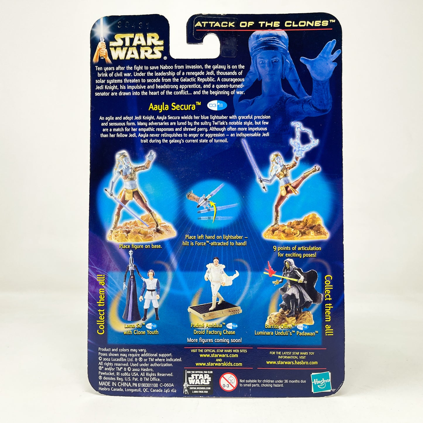 Aayla Secura (Jedi Knight) #03-11 - Hasbro SAGA Series 3.75"