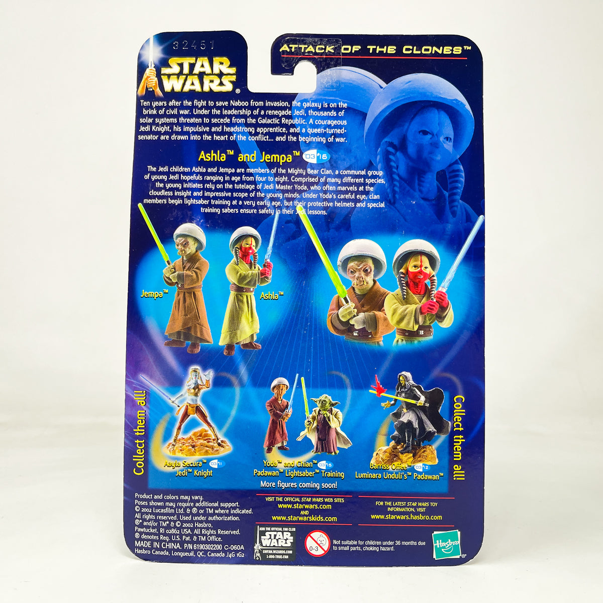 Ashla and Jempa (Jedi Padawan's) #03-16 - Hasbro SAGA Series 3.75"