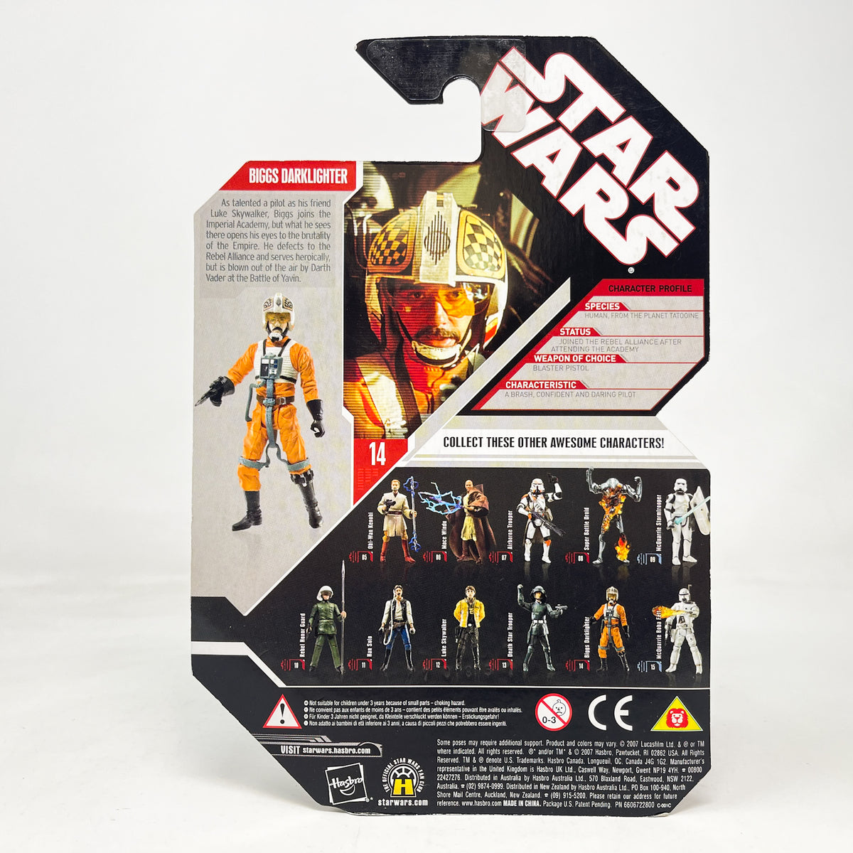 Rebel Pilot Biggs Darklighter #14 - Hasbro 30th Anniversary Collection 3.75"