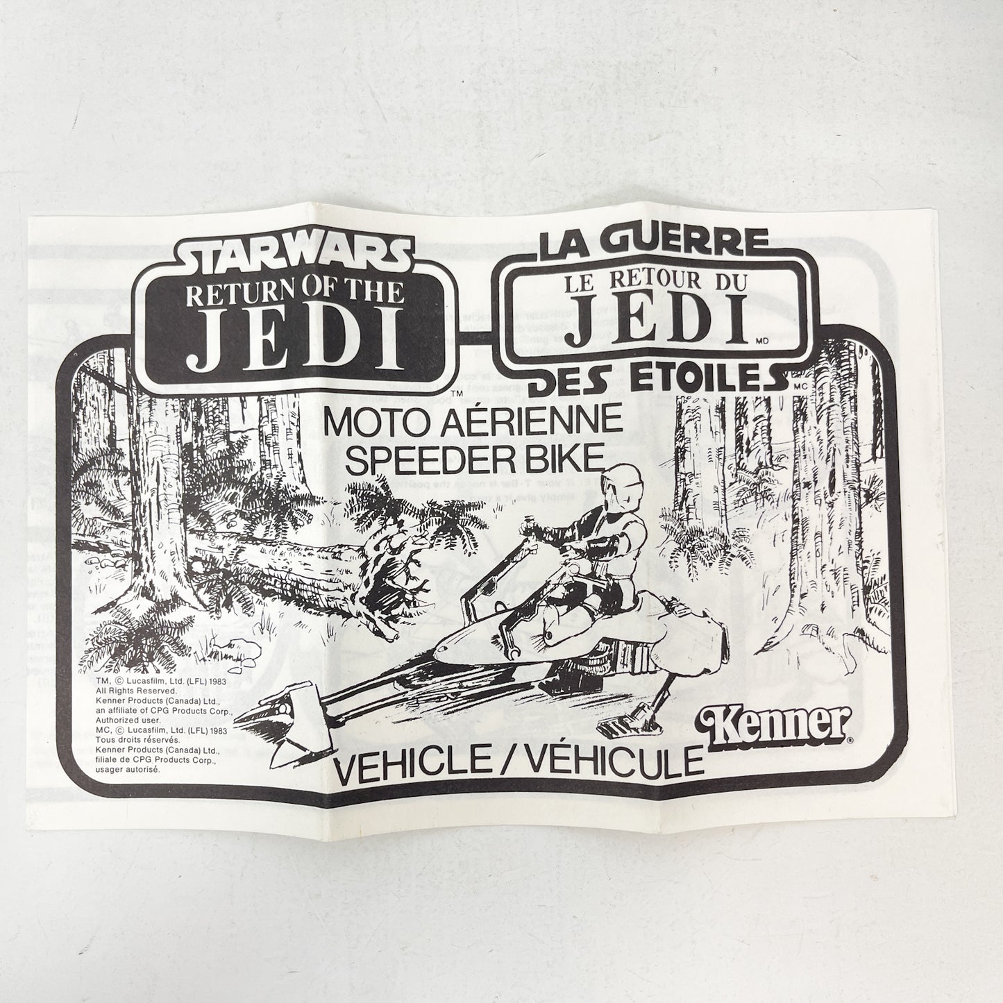 Speeder Bike - Complete in Canadian ROTJ Box
