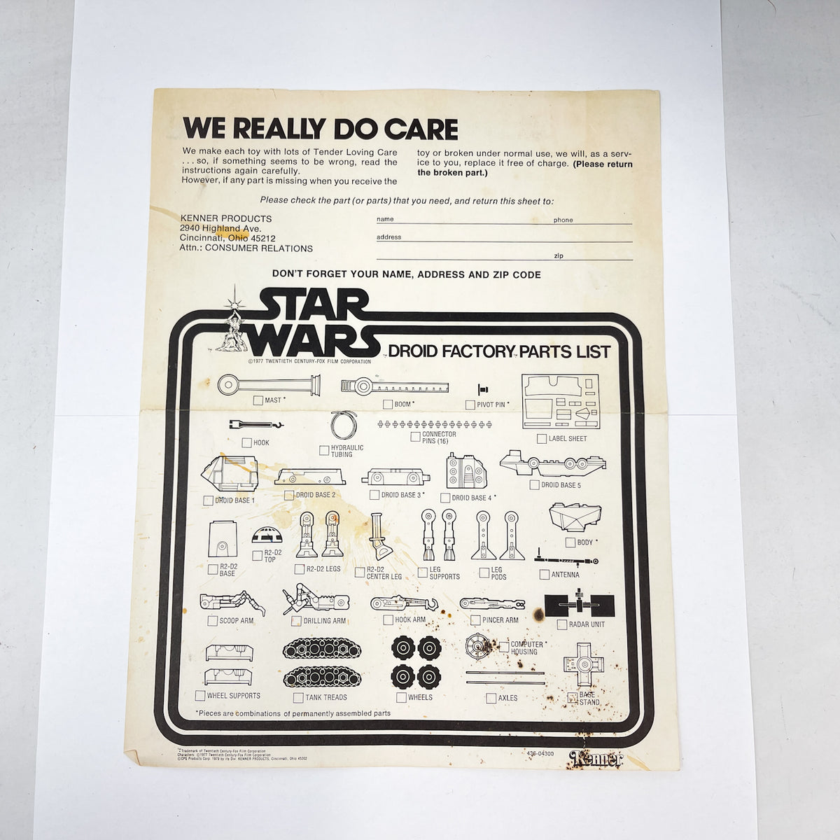 Droid Factory - Complete in Box - Vintage Kenner (1980)