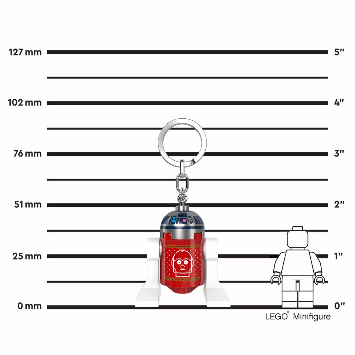 LEGO Star Wars Holiday R2-D2 Keychain Flashlight