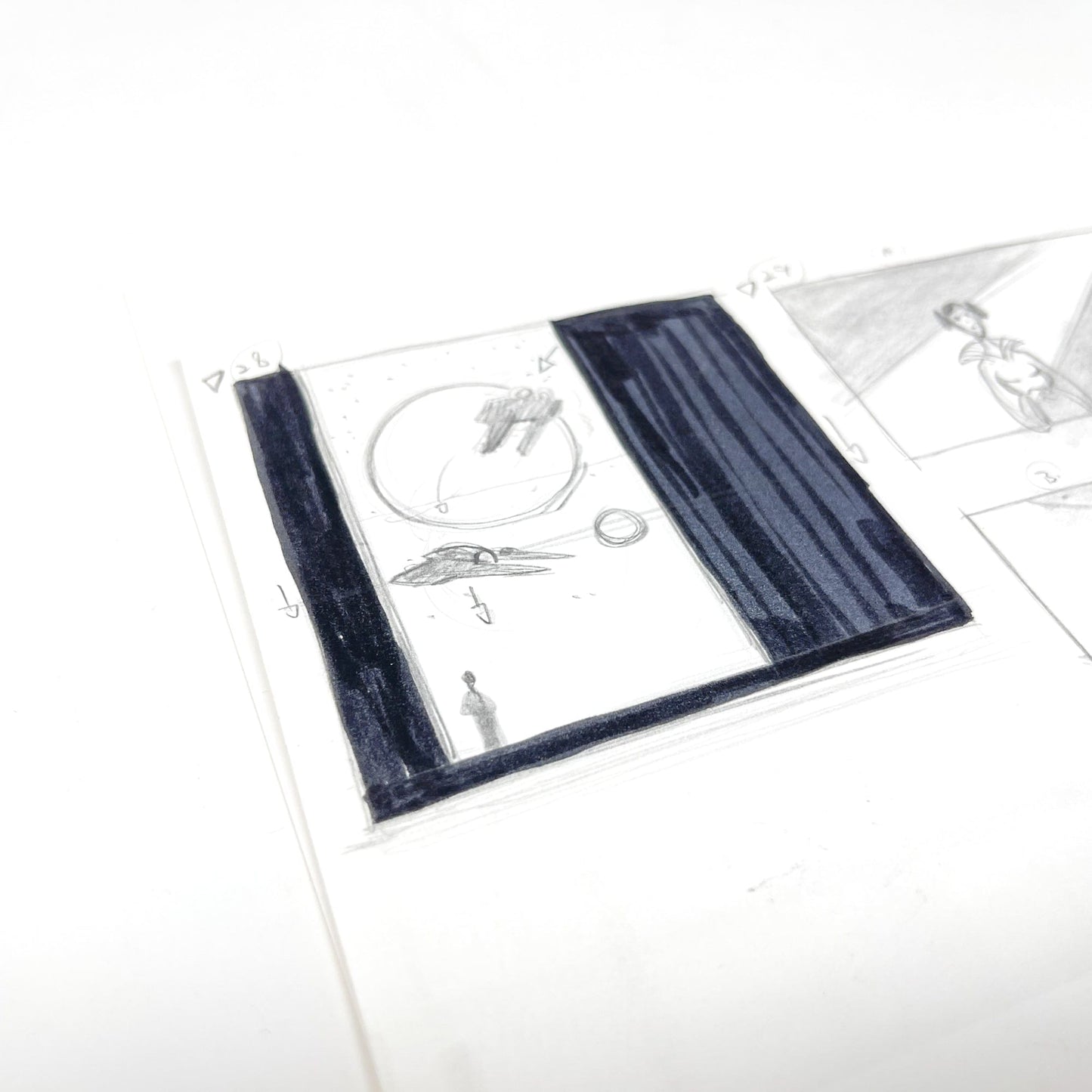 Vintage 4th Moon Toys Star Wars Pre-Production Tartakovsky Clone Wars Original Pre-Production Storyboard B