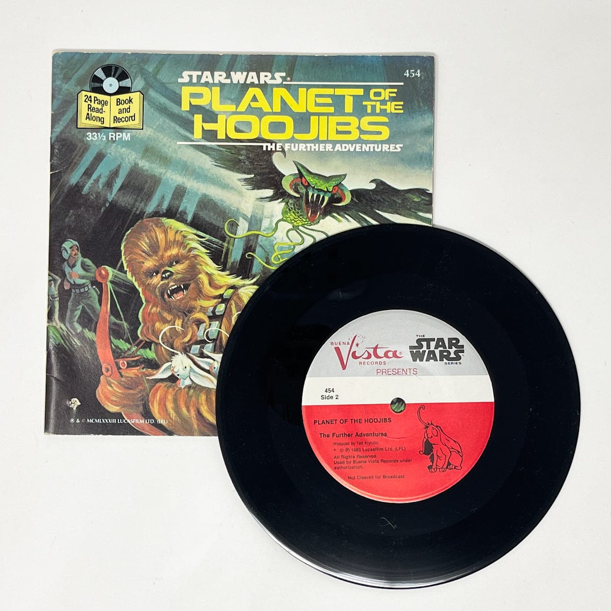 Planet of the Hoojibs Childrens Read-A-Long Book Vintage Star Wars
