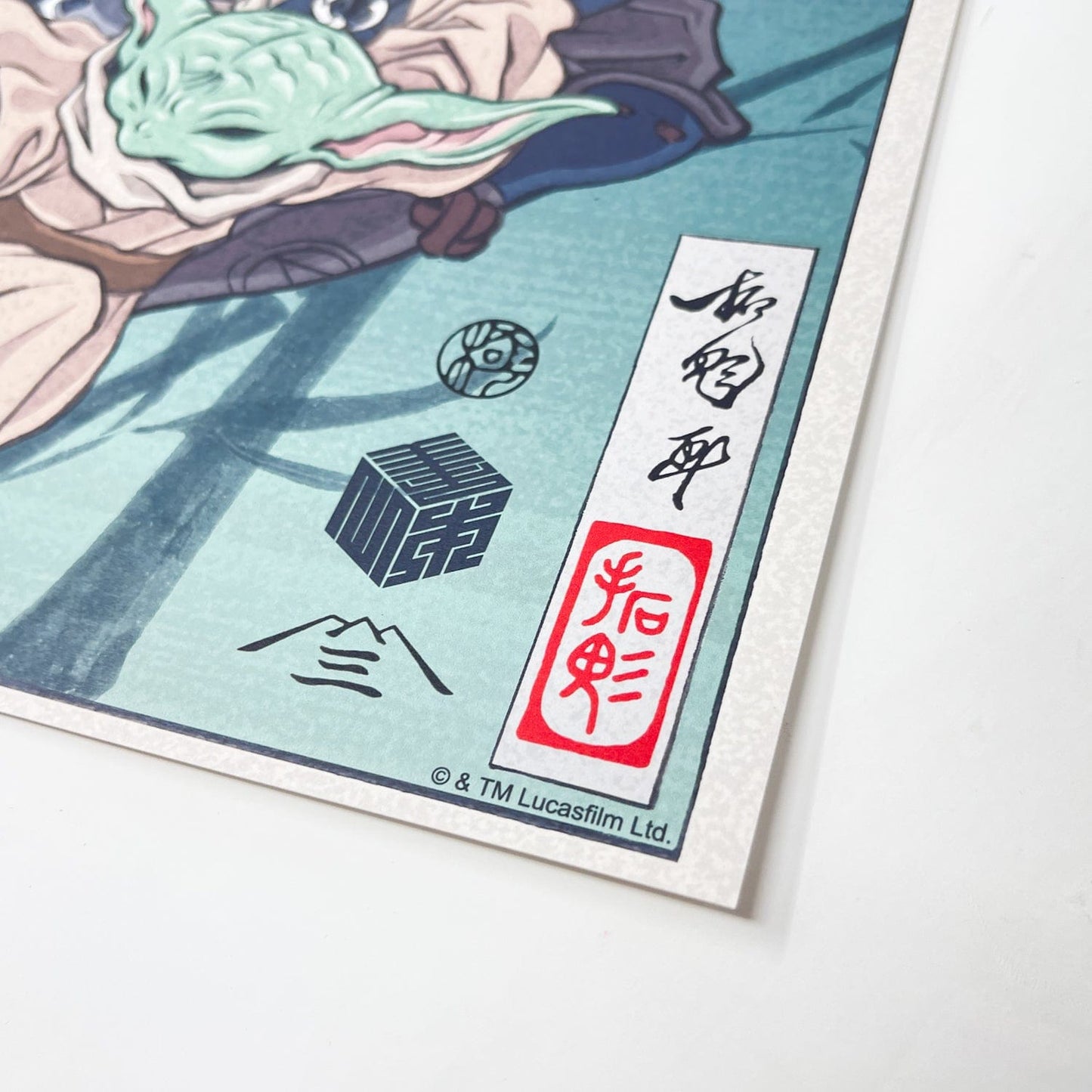 Vintage Disney Star Wars Ads Star Wars Celebration Japan 2025 Badge Art Poster - Grogu & The Mandalorian