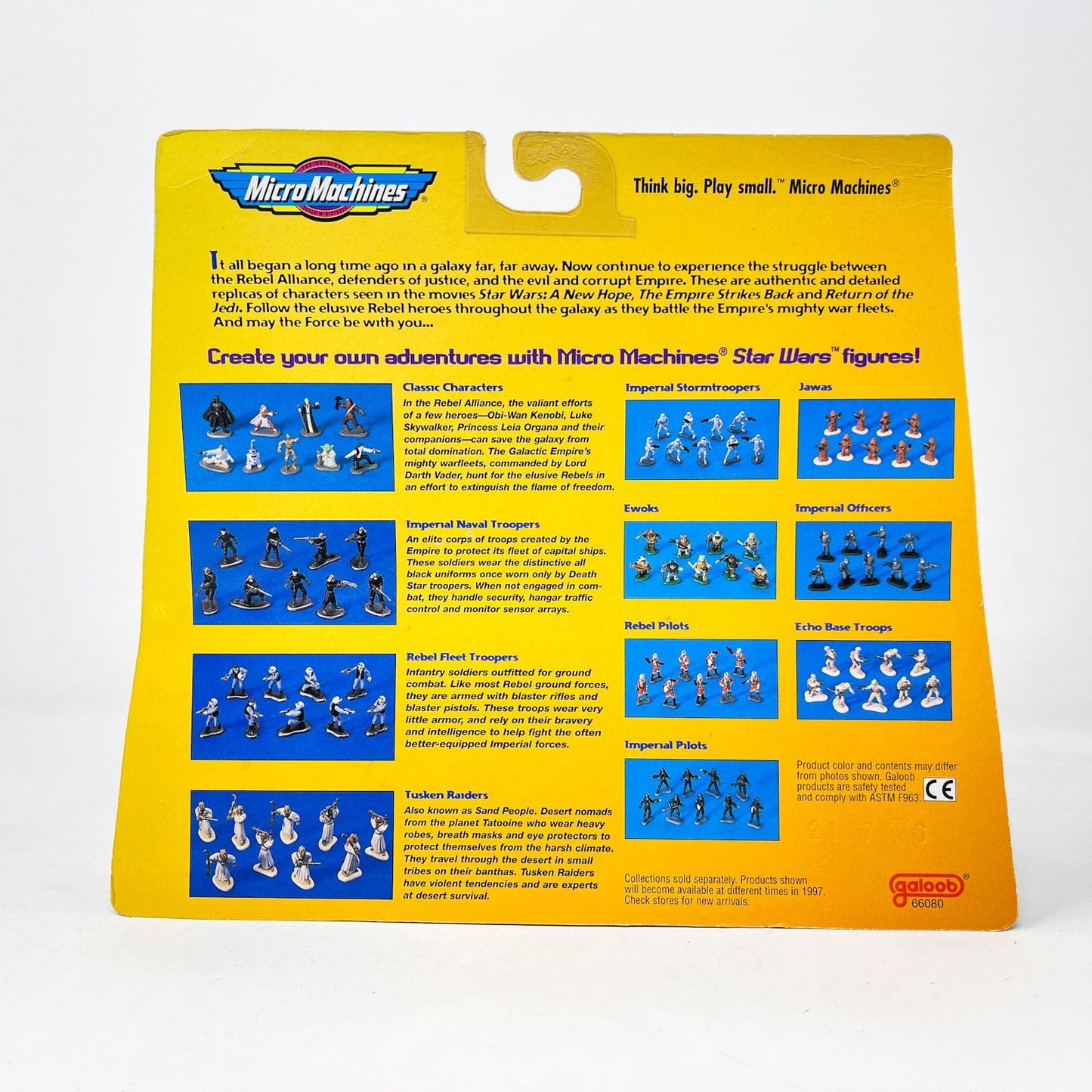 Vintage Galoob Star Wars Modern Ships Imperial Officers - Micro Machines Army Builder Pack Star Wars