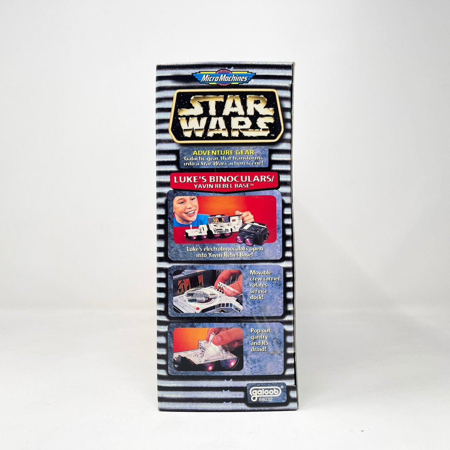 Vintage Galoob Star Wars Modern Ships Transforming Playset - Lukes Binoculars / Yavin Rebel base - Micro Machines Star Wars