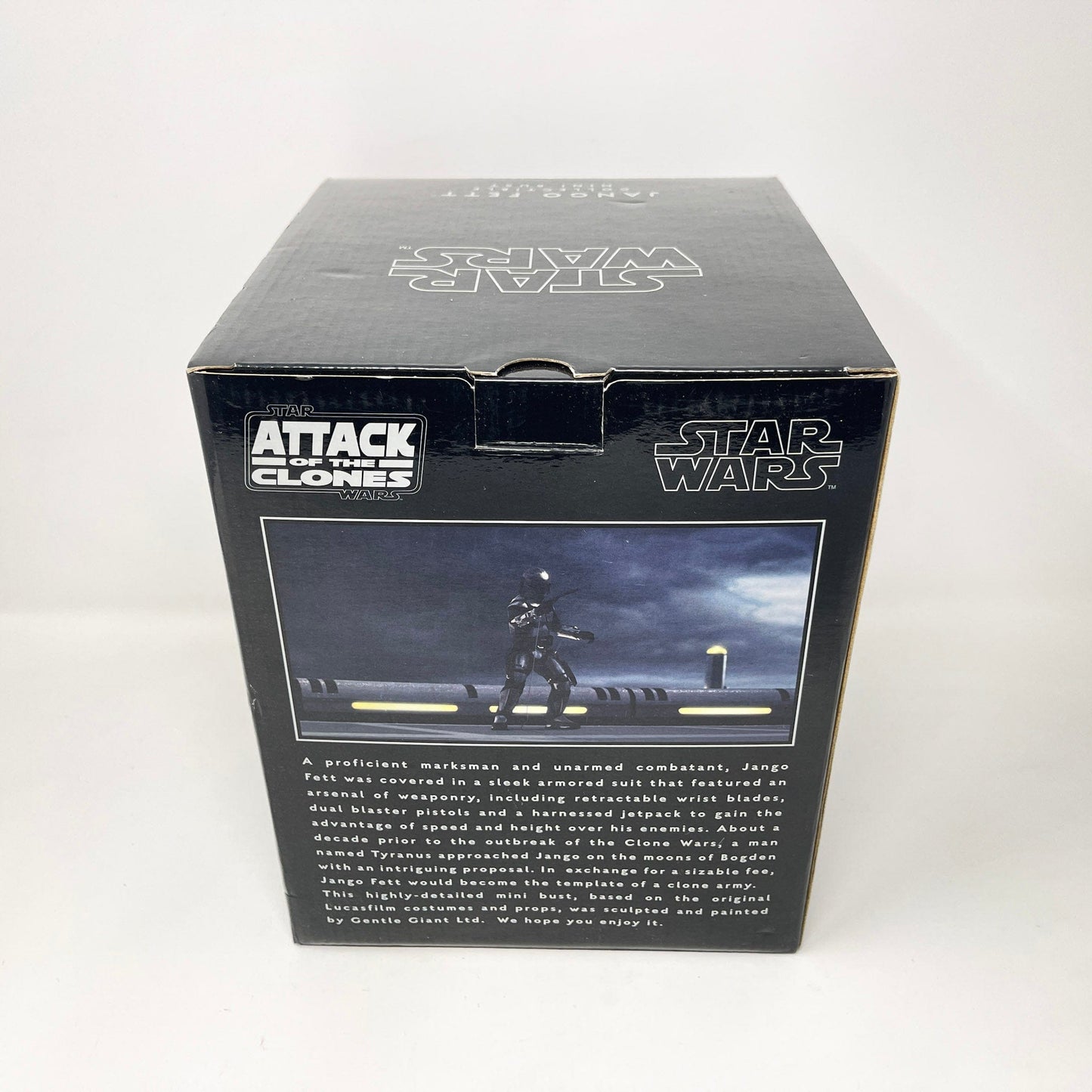 Vintage Gentle Giant Star Wars Statues & Busts Jango Fett Bust w/ Swappable Heads - Collectible Mini Bust - Gentle Giant