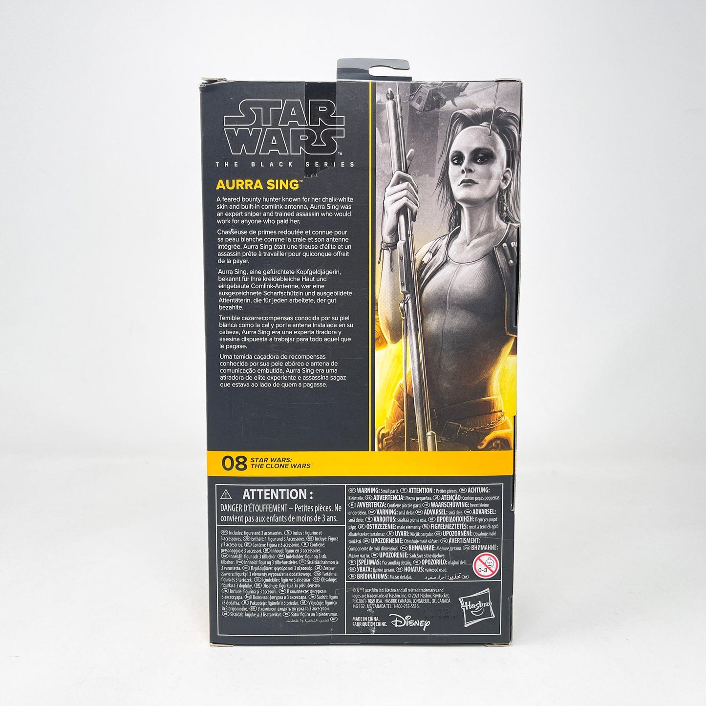 Vintage Hasbro Star Wars Black Series Sealed Figures Aurra Sing (The Clone Wars) CW08 - Black Series