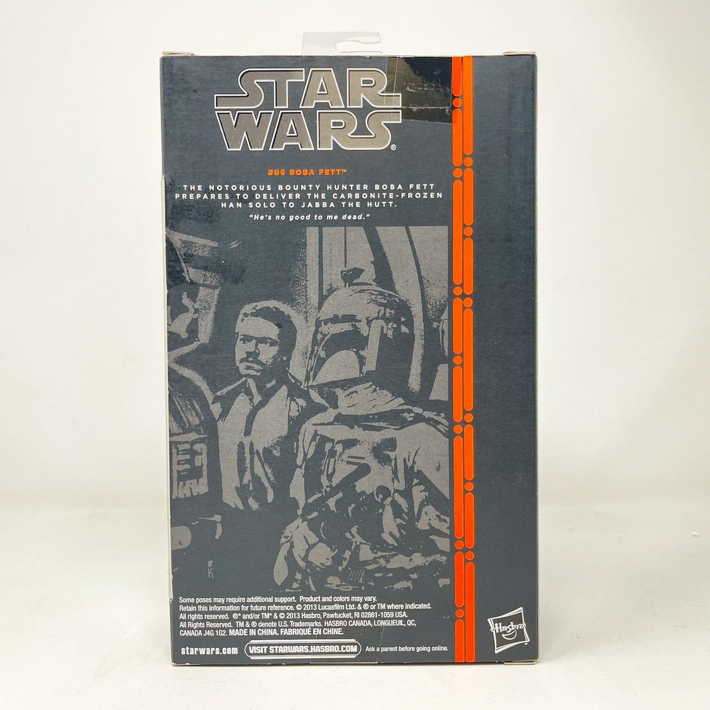 Vintage Hasbro Star Wars Black Series Sealed Figures Boba Fett - Orange #06 (2013) - Black Series Hasbro Star Wars Action Figure