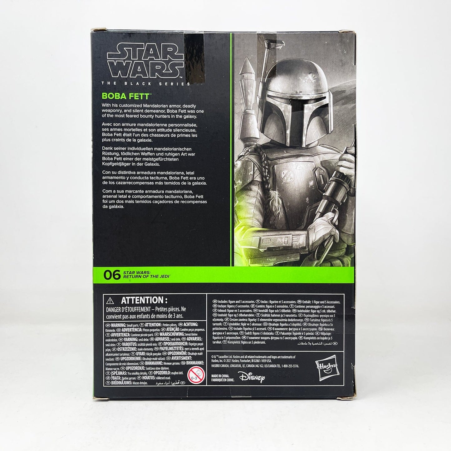 Vintage Hasbro Star Wars Black Series Sealed Figures Boba Fett (ROTJ - Deluxe) #06 - Black Series Hasbro Star Wars Action Figure
