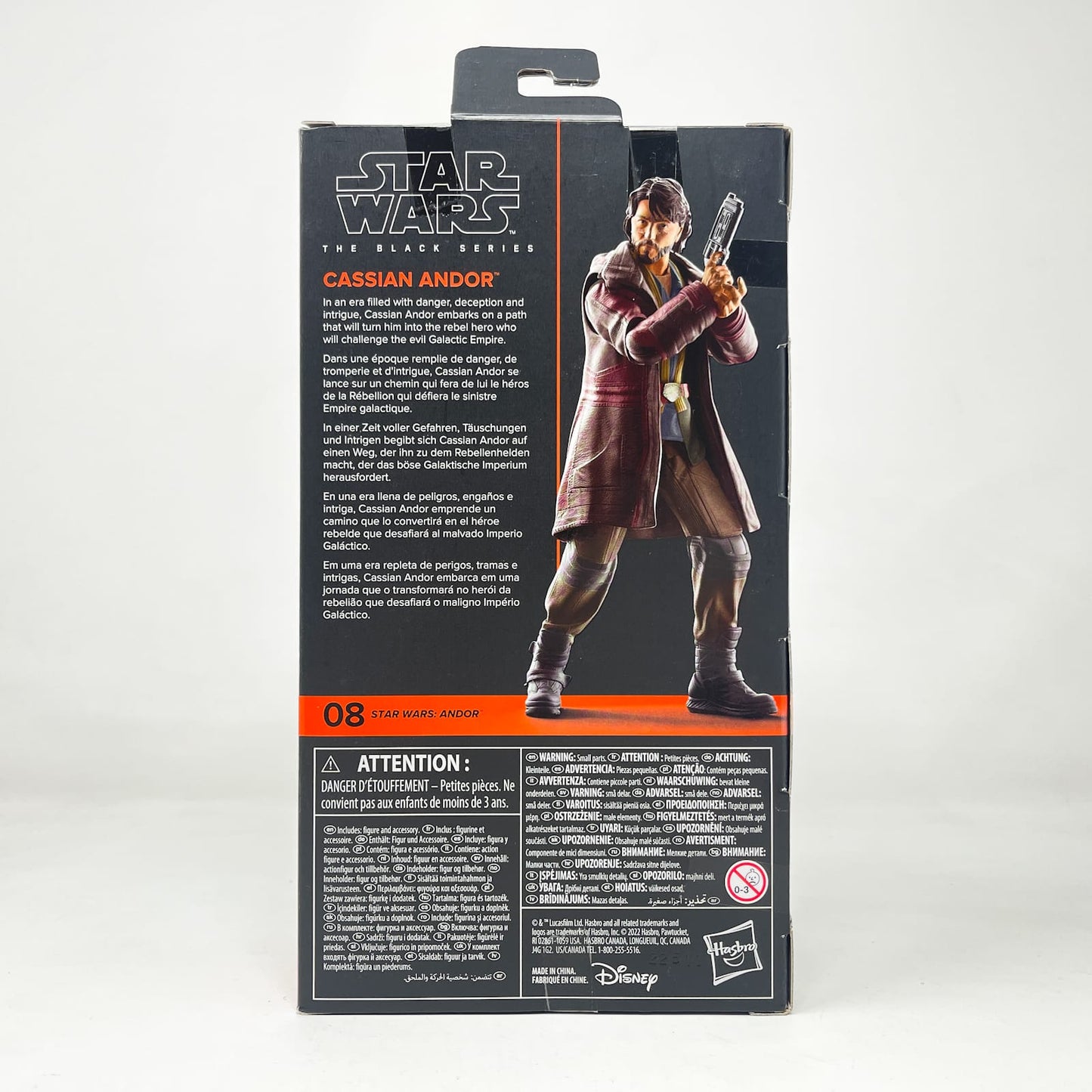 Vintage Hasbro Star Wars Black Series Sealed Figures Cassian Andor (Andor) AND 08 - Hasbro Black Series (2023)