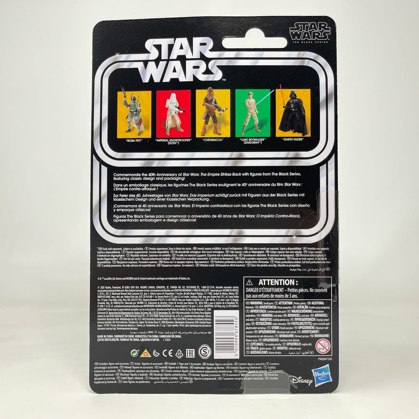 Vintage Hasbro Star Wars Black Series Sealed Figures Chewbacca (ESB) - 40th Anniversary - Hasbro Black Series (2020)