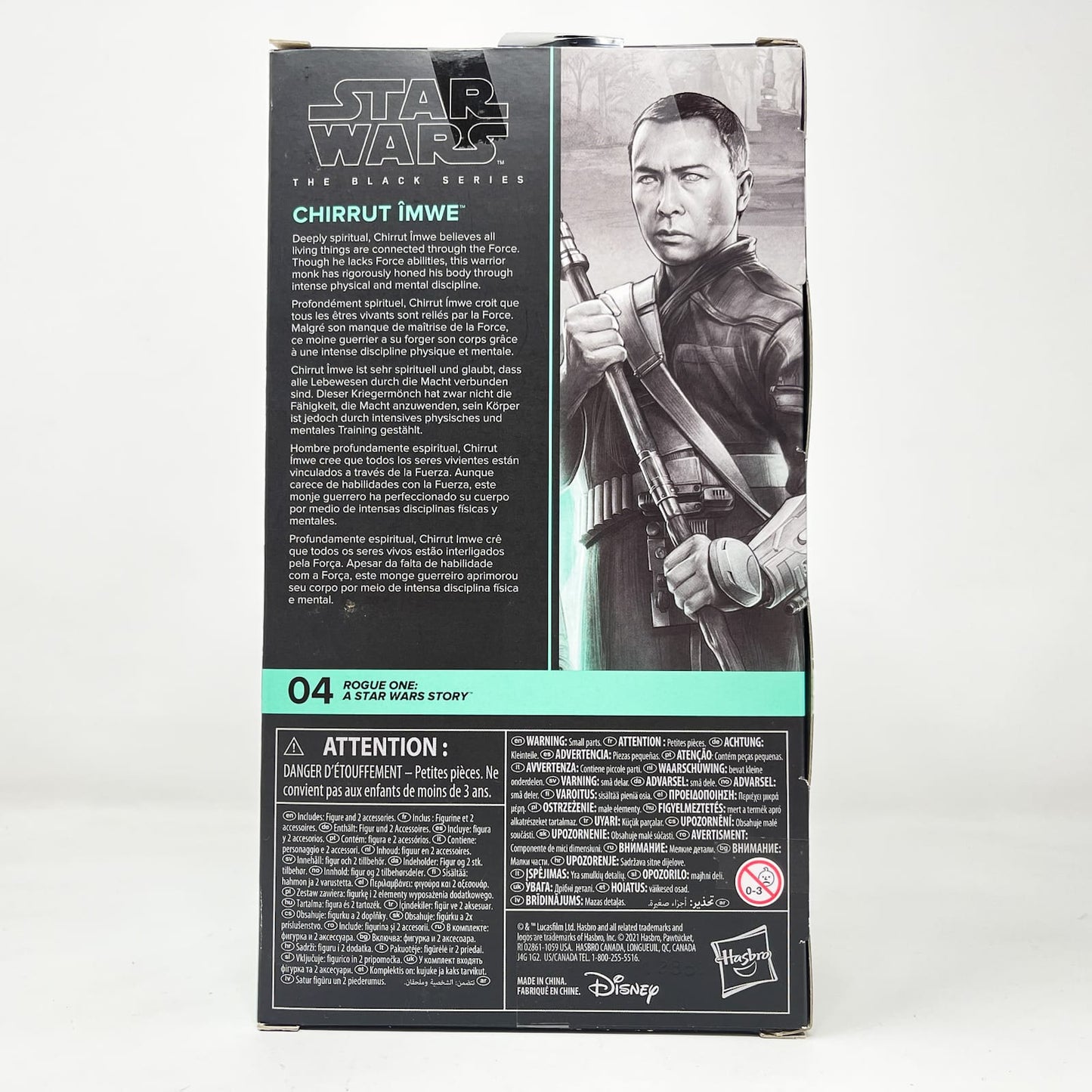 Vintage Hasbro Star Wars Black Series Sealed Figures Chirrut Imwe (Rogue One) RO04 - Hasbro Black Series (2021)