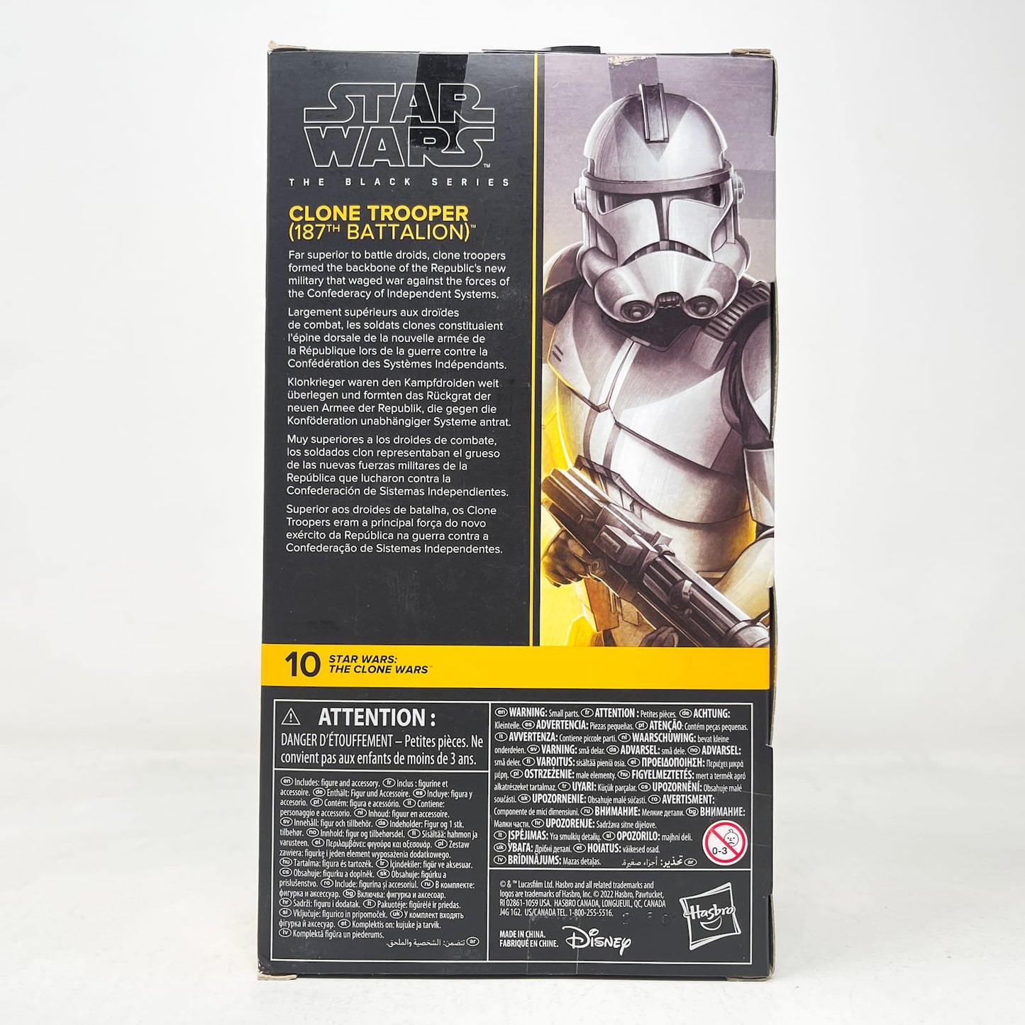 Vintage Hasbro Star Wars Black Series Sealed Figures Clone Trooper (187th Battalion) CW #10 - Hasbro Black Series (2022)