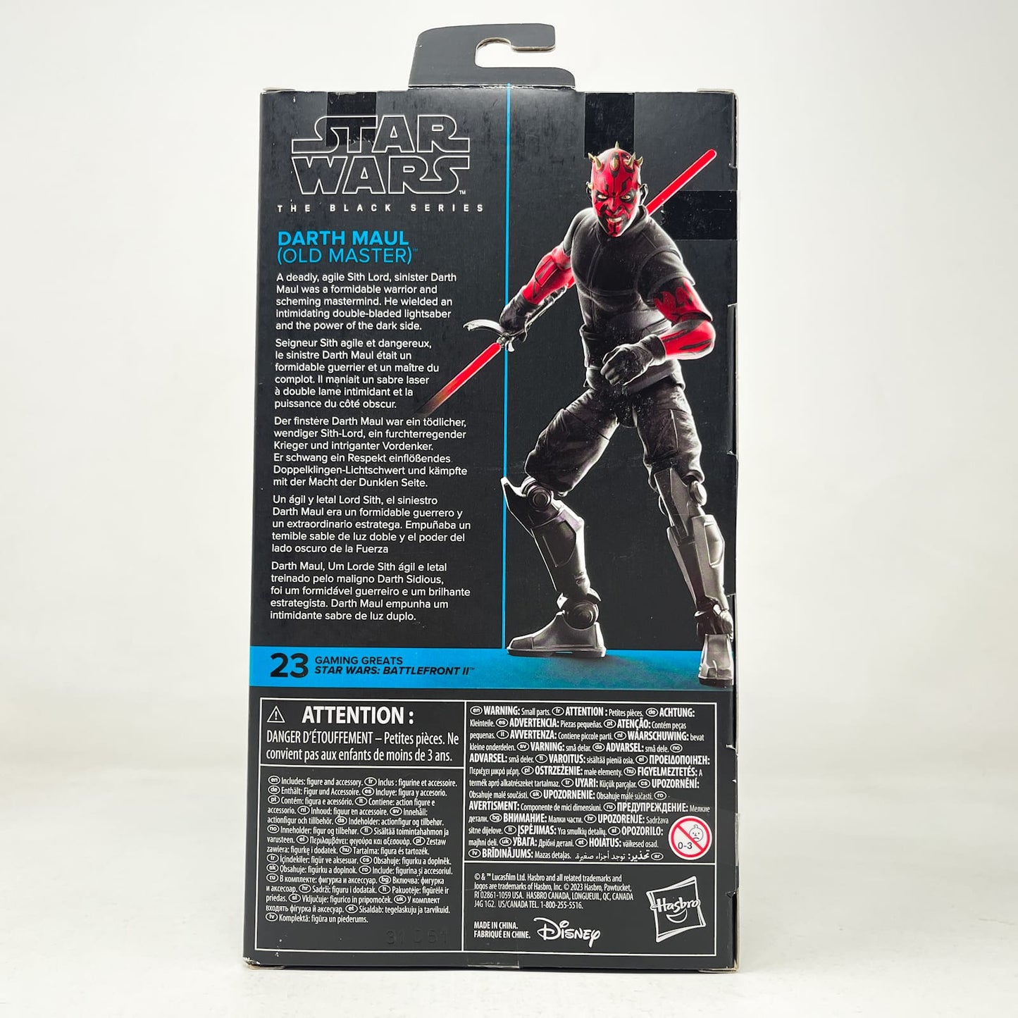 Vintage Hasbro Star Wars Black Series Sealed Figures Darth Maul Old Master (Battlefront II) GG 23 - Hasbro Black Series (2023)