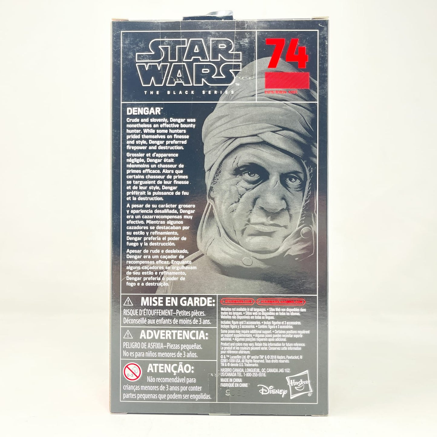 Vintage Hasbro Star Wars Black Series Sealed Figures Dengar #74 - Hasbro Black Series (2018)