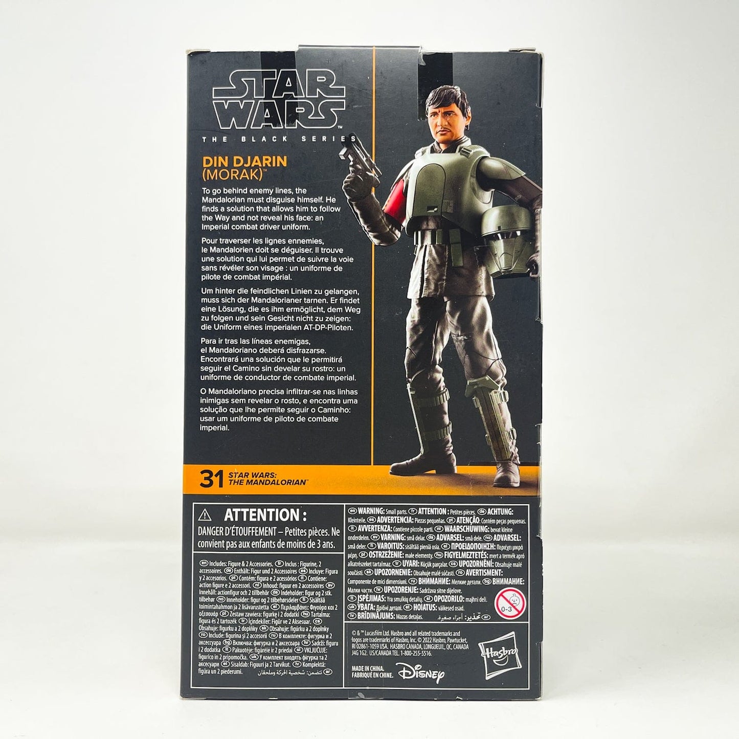 Vintage Hasbro Star Wars Black Series Sealed Figures Din Djarin (Morak) MAN #31 - Black Series Hasbro
