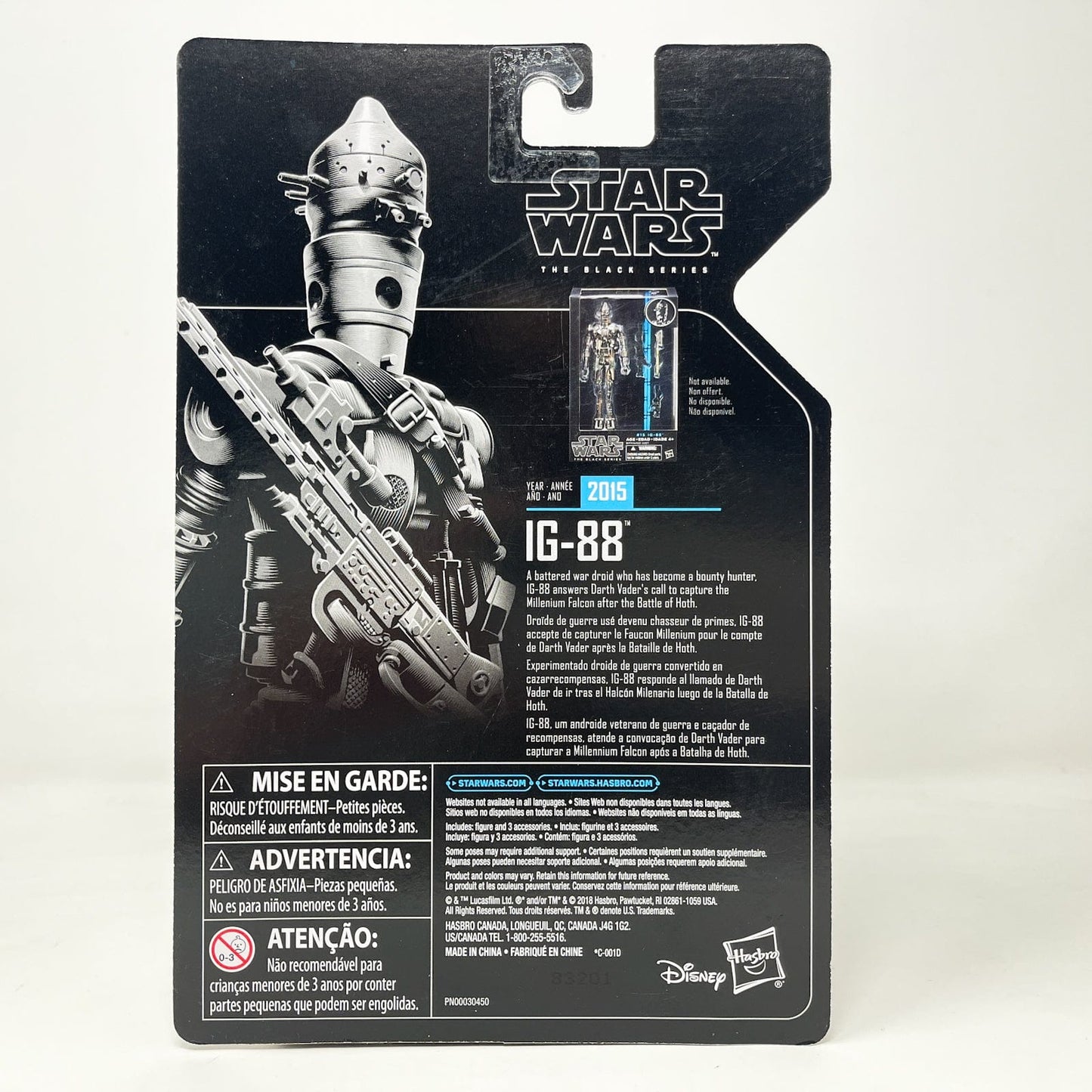 Vintage Hasbro Star Wars Black Series Sealed Figures IG-88 (Archive) - Hasbro Black Series (2019)