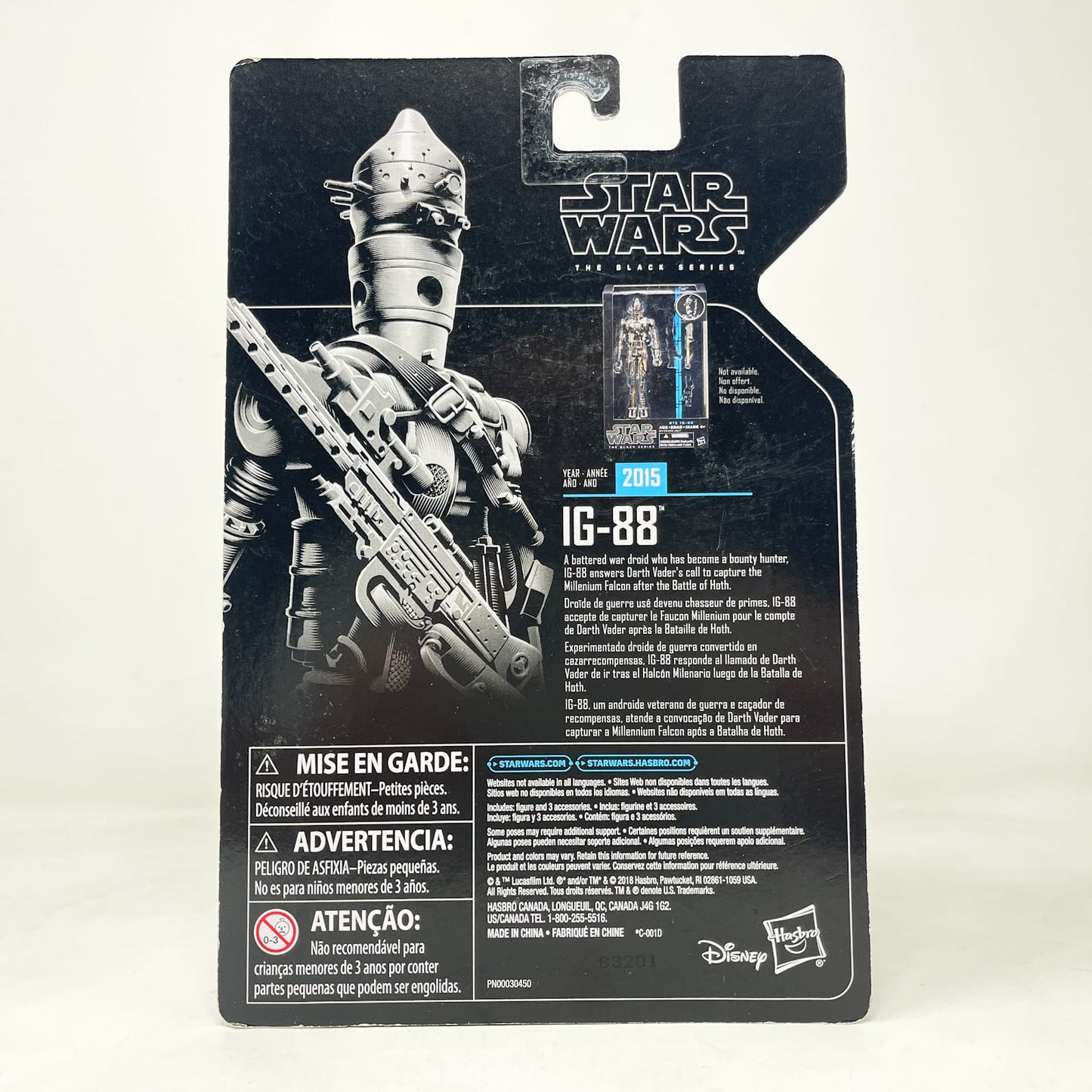 Vintage Hasbro Star Wars Black Series Sealed Figures IG-88 (Archive) - Hasbro Black Series (2019)