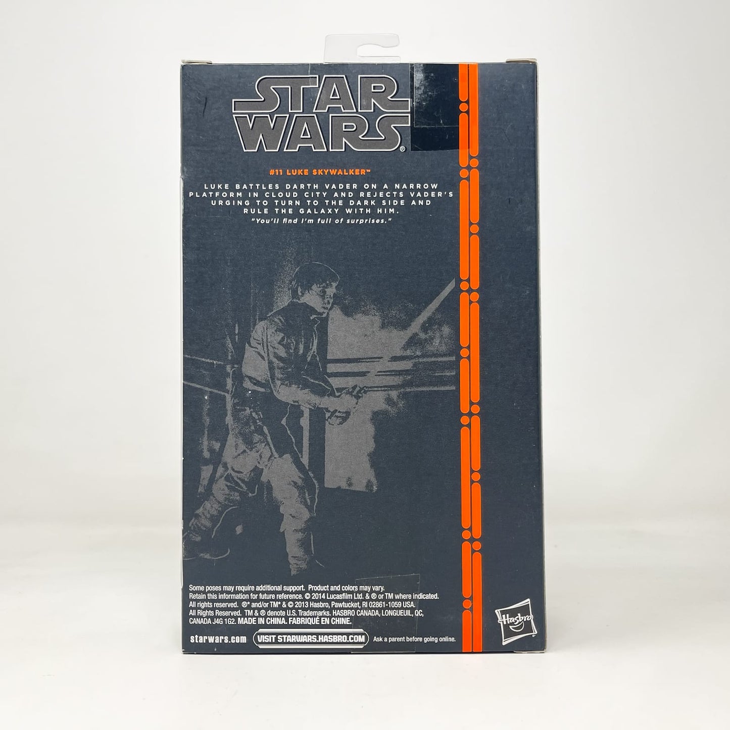Vintage Hasbro Star Wars Black Series Sealed Figures Luke Skywalker (Bespin) #11 - Orange Line - Hasbro Black Series (2014)