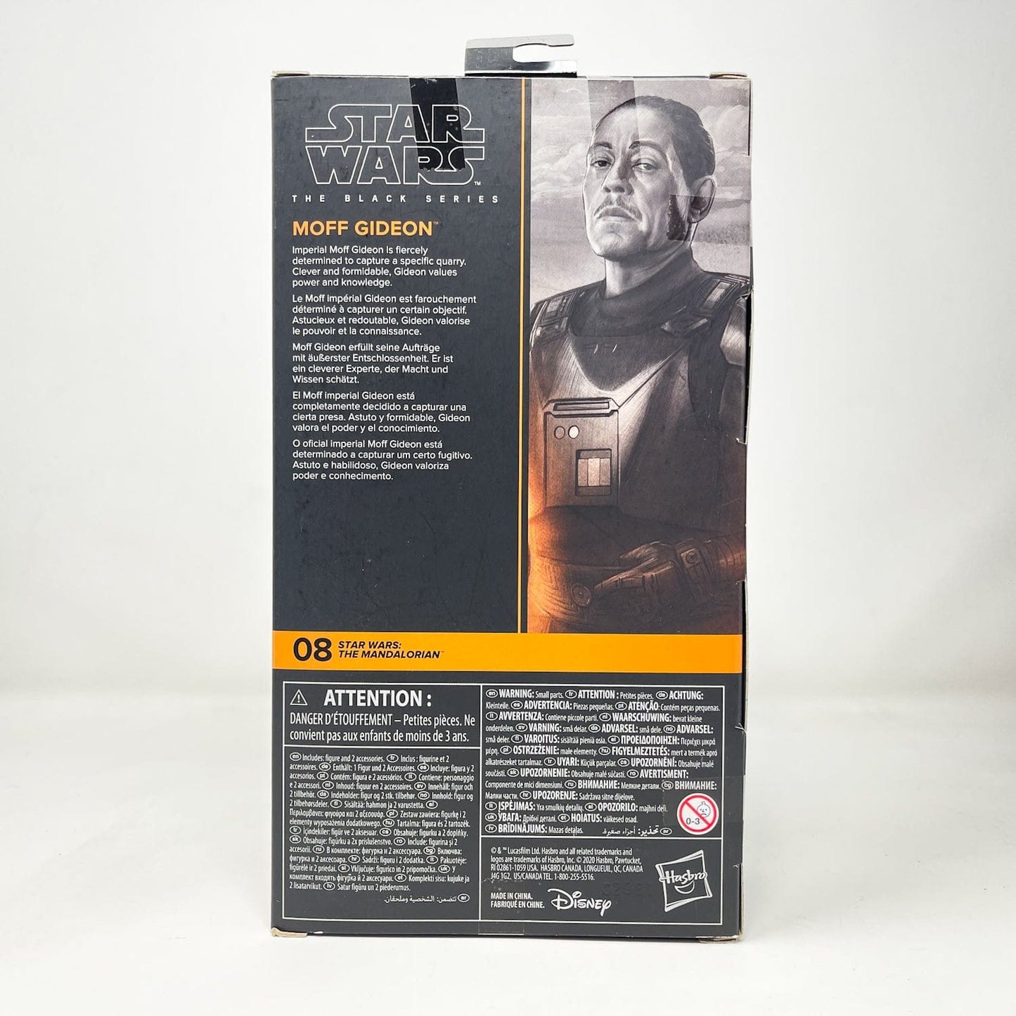 Vintage Hasbro Star Wars Black Series Sealed Figures Moff Gideon - Black Series MAN 08 Hasbro Star Wars Action Figure