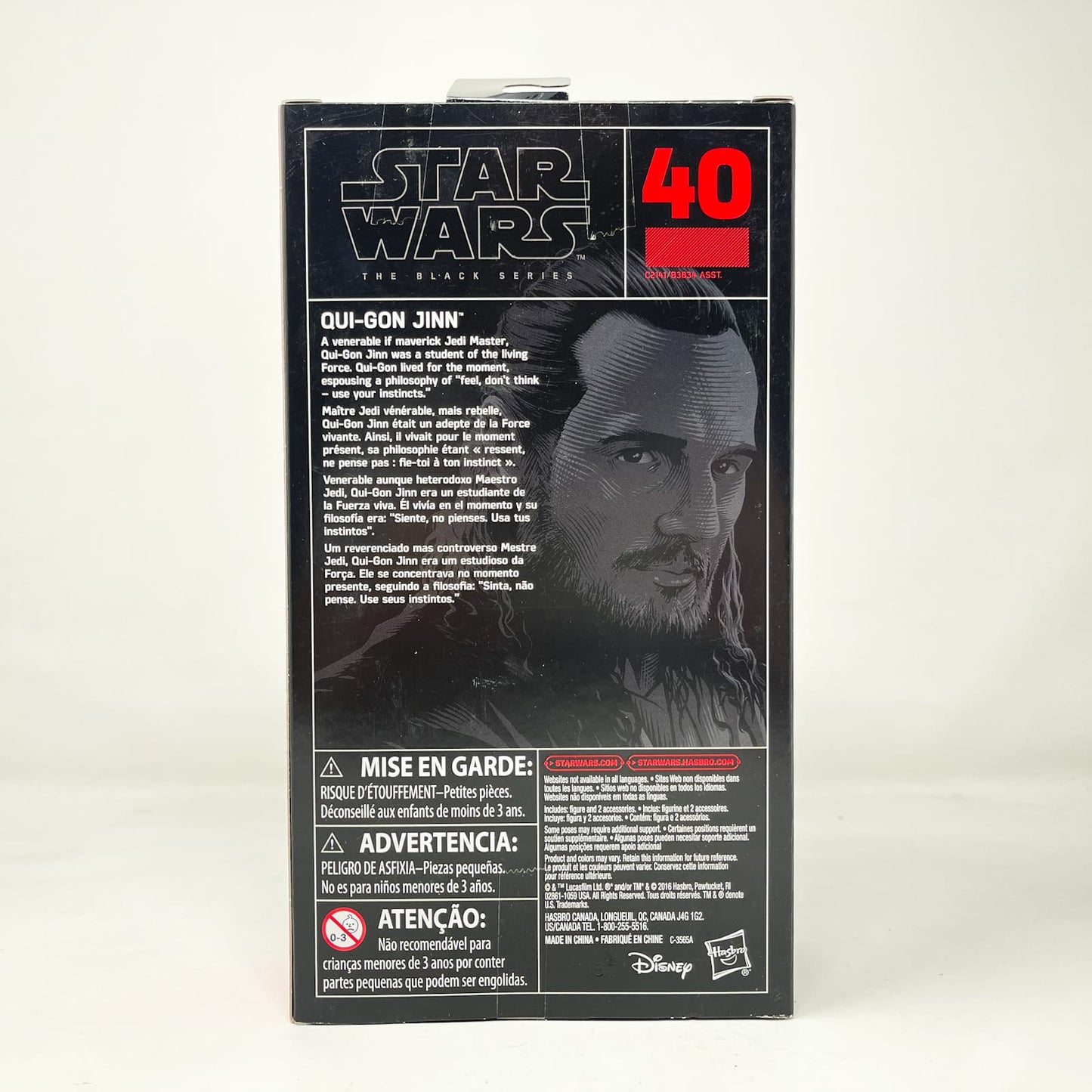 Vintage Hasbro Star Wars Black Series Sealed Figures Qui-Gon Jinn #40 - Hasbro Black Series (2017)