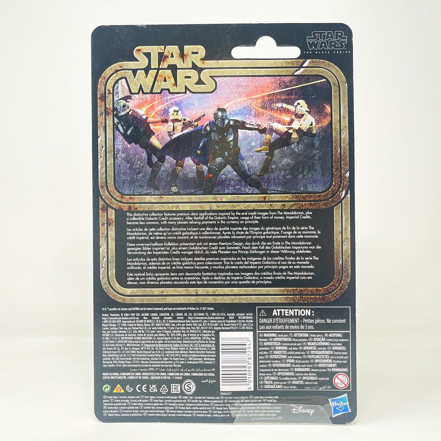 Vintage Hasbro Star Wars Black Series Sealed Figures The Mandalorian -Blue Armor (Credit Collection) - Hasbro Black Series (2022)