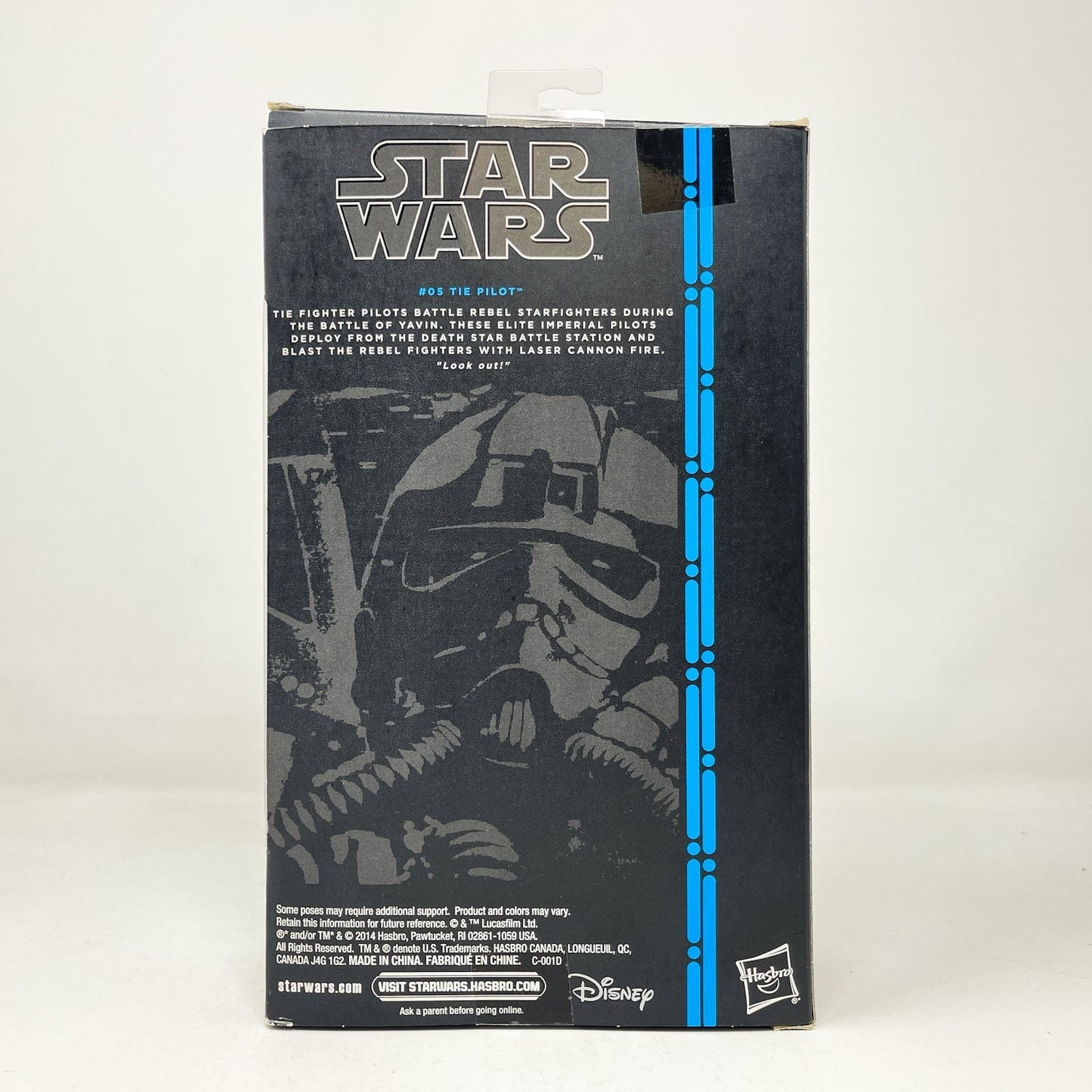 Vintage Hasbro Star Wars Black Series Sealed Figures Tie Pilot Blue #05 (2014) Blue Line - Black Series Hasbro Star Wars Action Figure