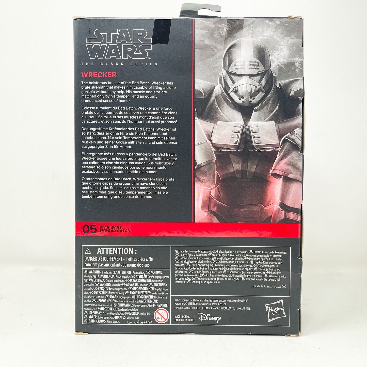 Vintage Hasbro Star Wars Black Series Sealed Figures Wrecker - Deluxe (The Bad Batch) BB 05 - Black Series Hasbro Star Wars Action Figure