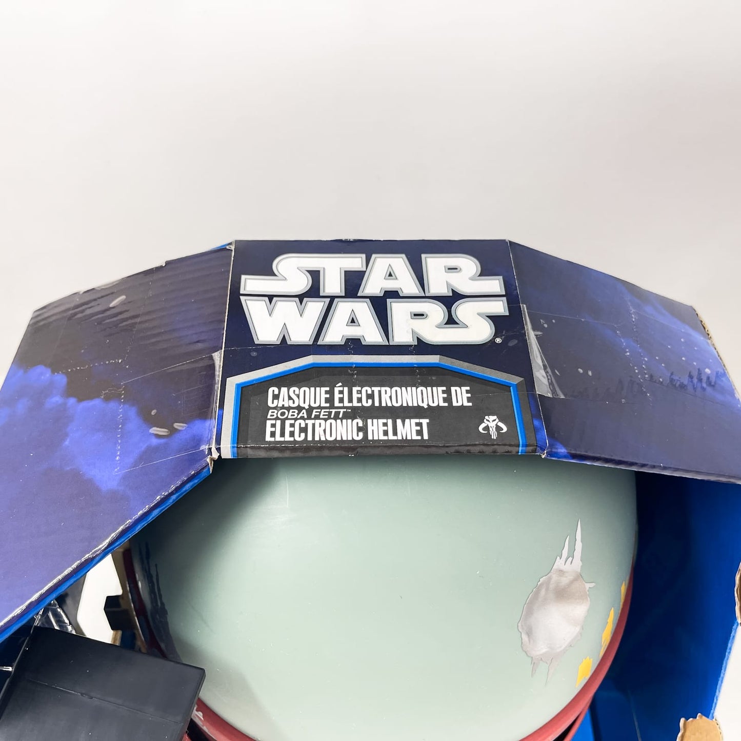 Vintage Hasbro Star Wars Mid MOC Boba Fett Electronic Helmet - Hasbro Clone Wars (2010)