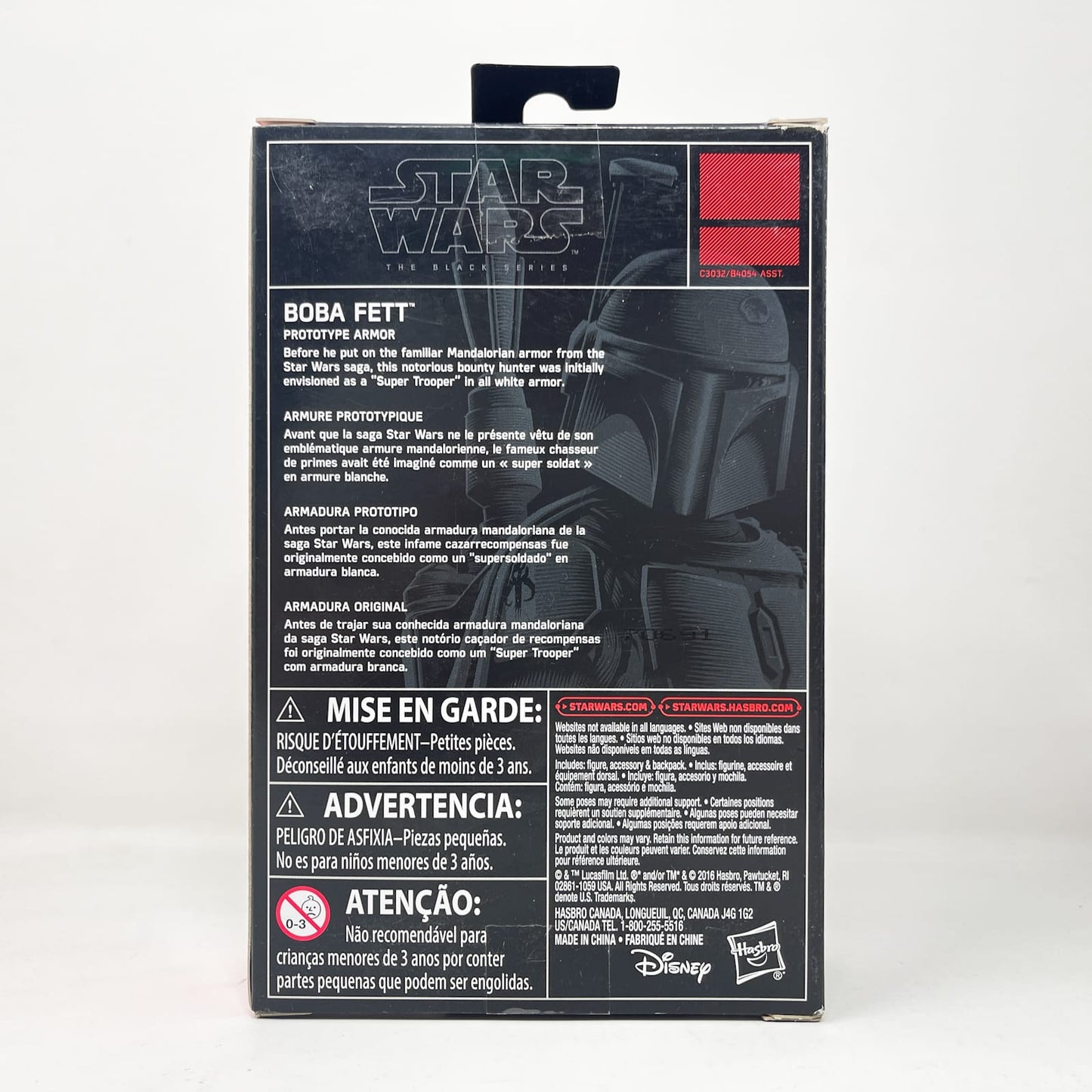 Vintage Hasbro Star Wars Mid MOC Boba Fett (Prototype) - Hasbro Black Series 3.75" Walmart (2017)