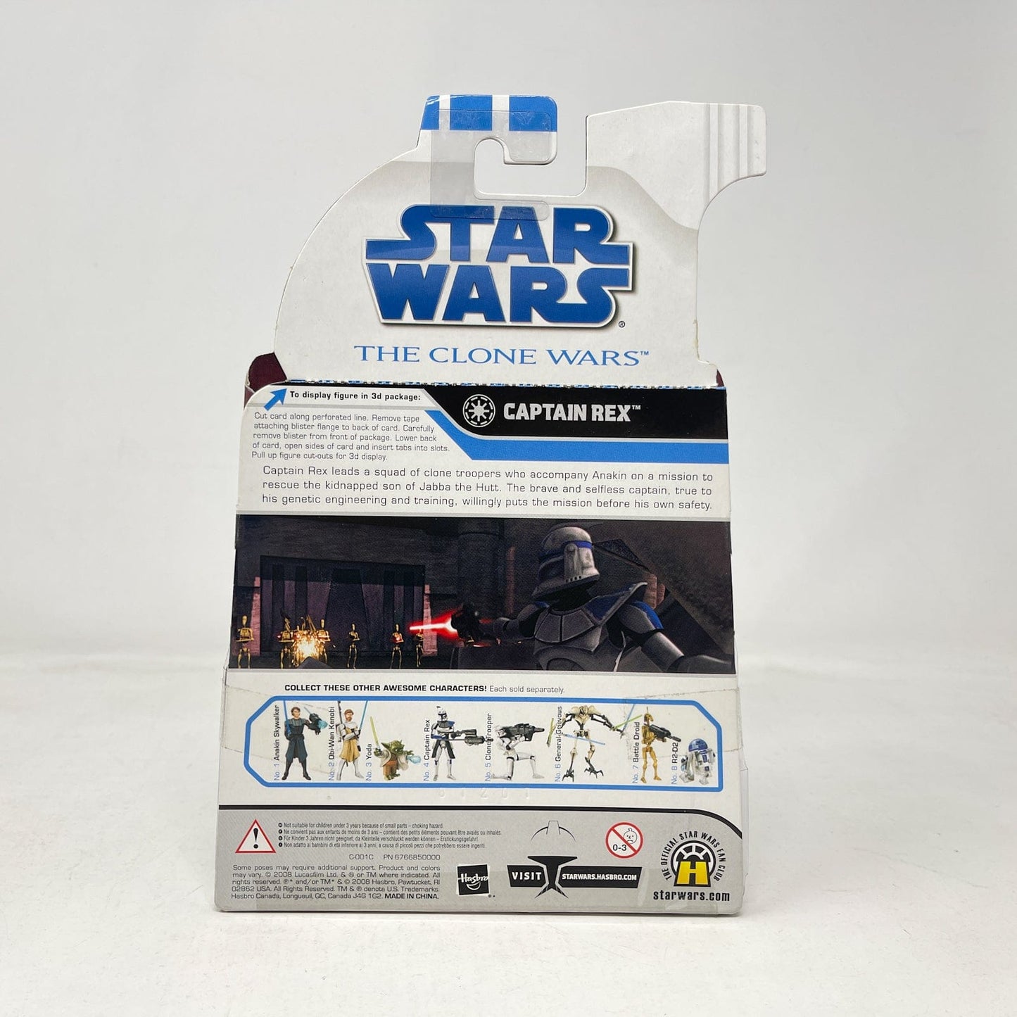 Vintage Hasbro Star Wars Mid MOC Captain Rex Mail Away Exclusive 2008 - The Clone Wars Star Wars Hasbro