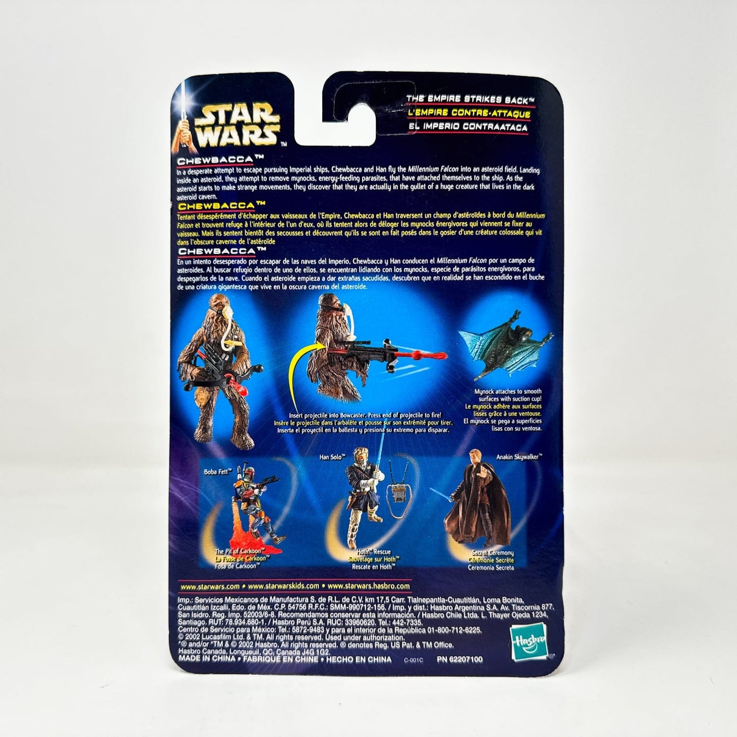 Vintage Hasbro Star Wars Mid MOC Chewbacca (Mynock Hunt) #03-14 - Hasbro SAGA Series 3.75"