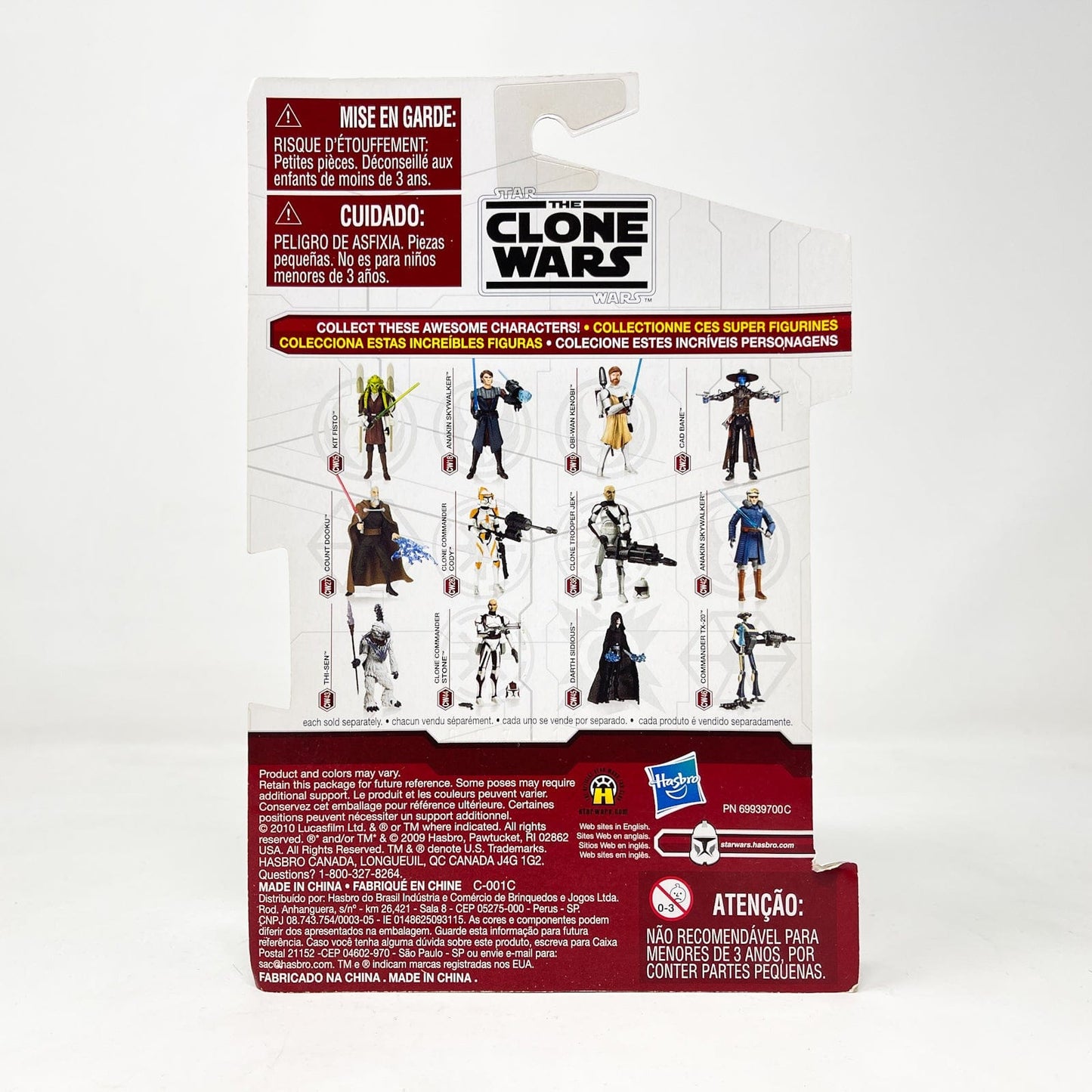 Vintage Hasbro Star Wars Mid MOC Clone Commander Stone (CW44) - Hasbro The Clone Wars (2009)