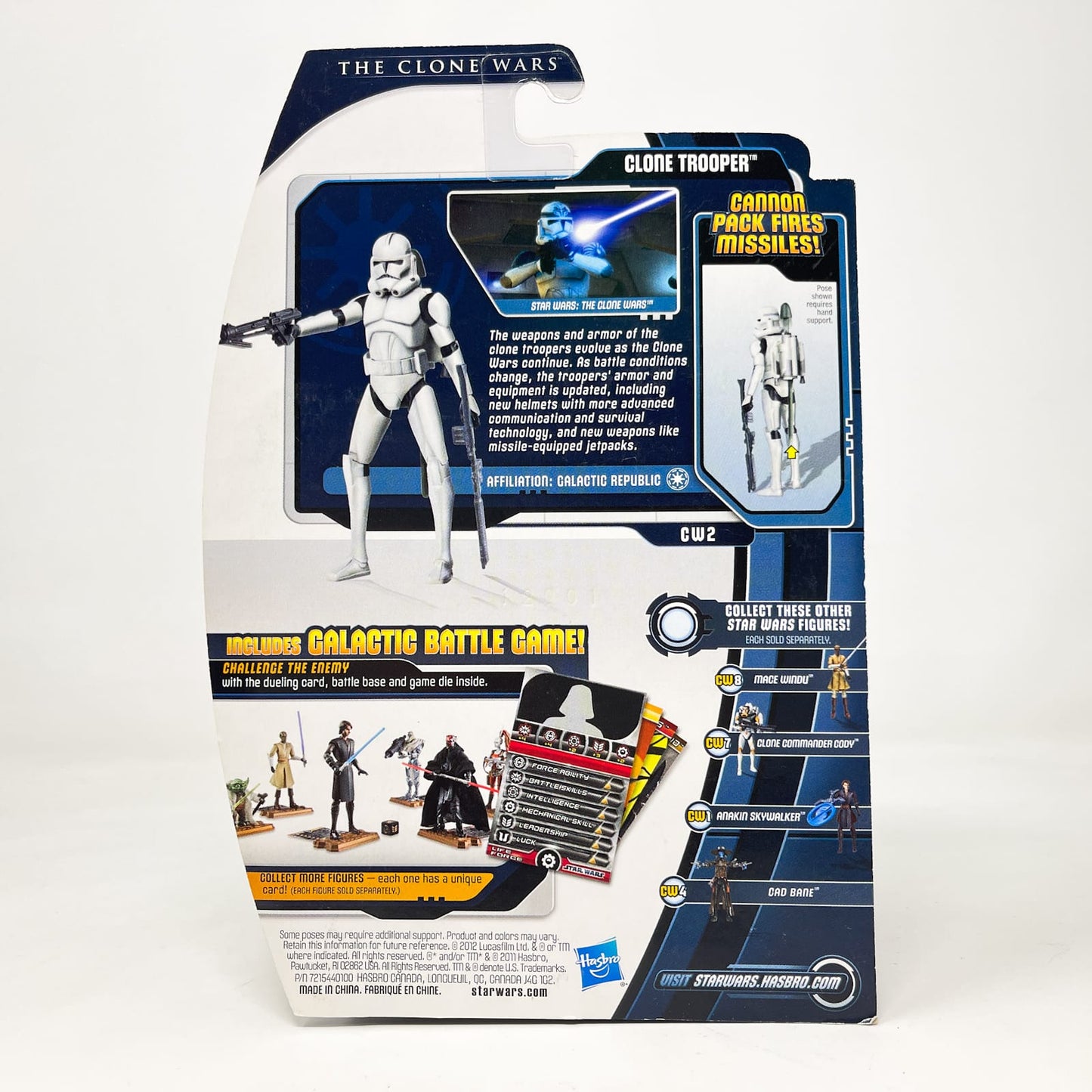 Vintage Hasbro Star Wars Mid MOC Clone Trooper Phase II Armour CW02 - Hasbro Movie Heroes/Clone Wars (2012)