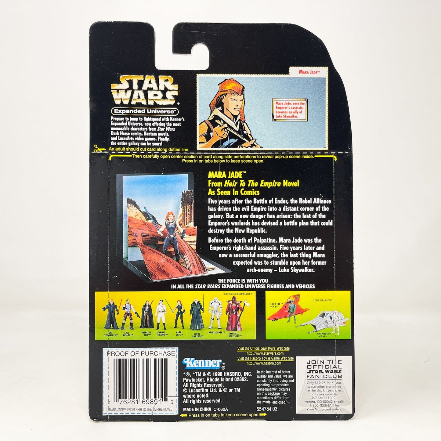 Vintage Hasbro Star Wars Mid MOC Expanded Universe Mara Jade - Hasbro Power of the Force 2