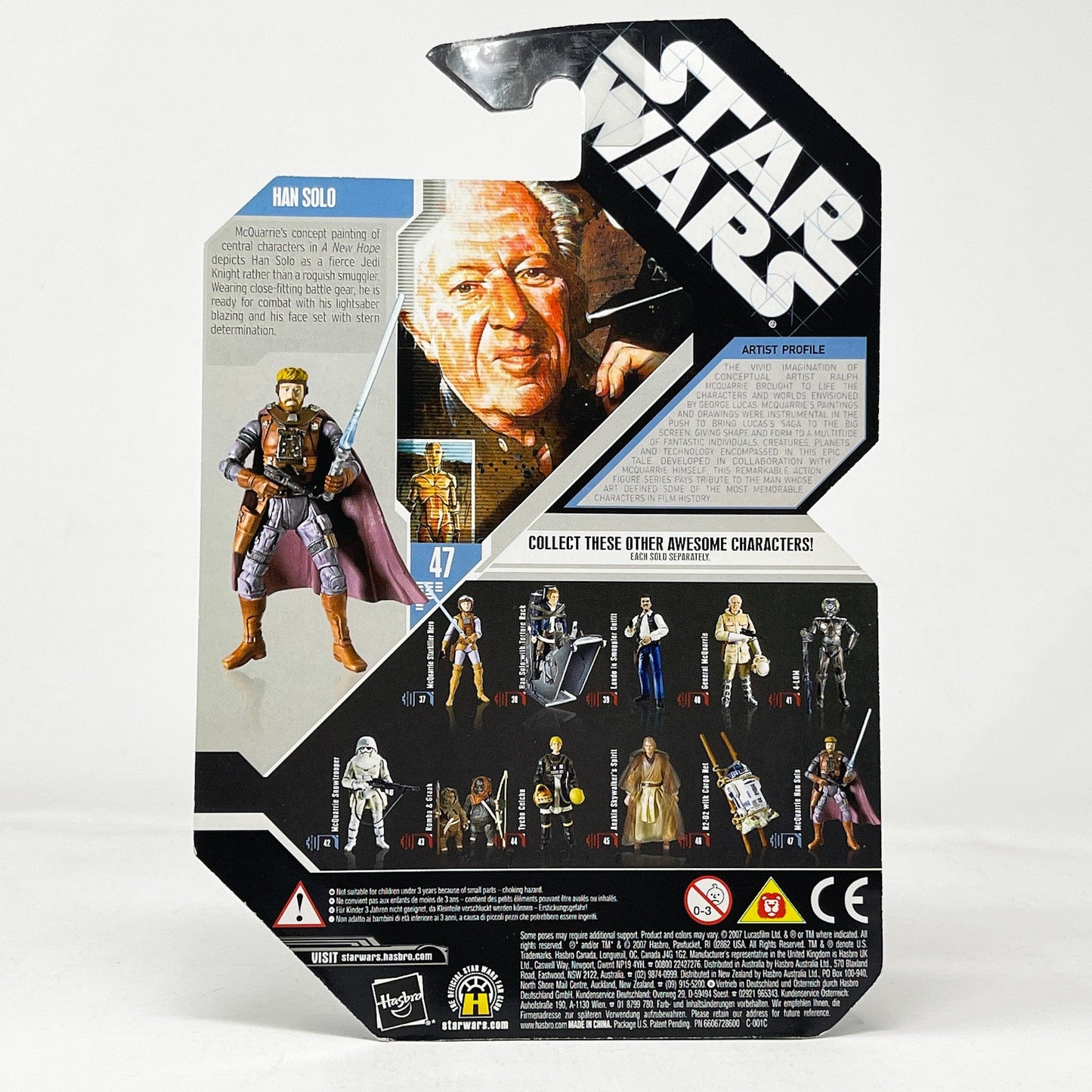 Vintage Hasbro Star Wars Mid MOC Han Solo (Concept) - Hasbro 30th Anniversary Collection