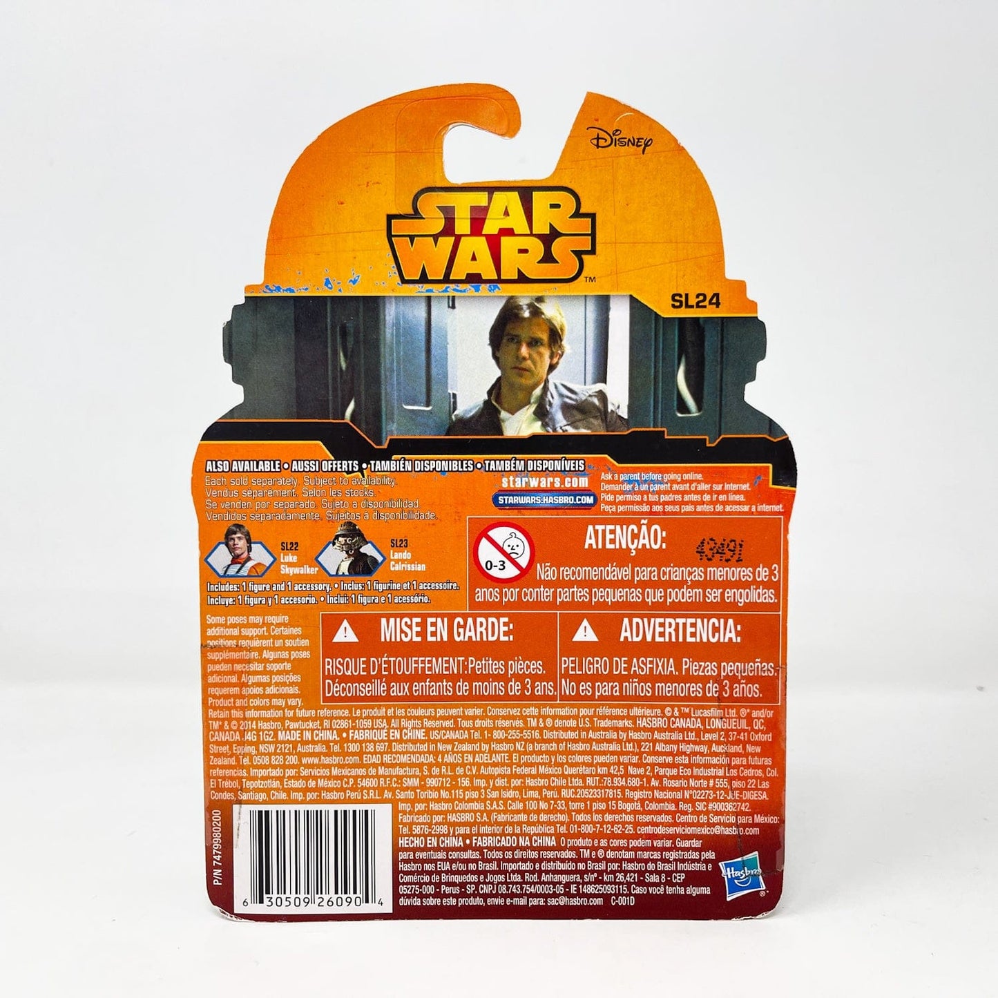 Vintage Hasbro Star Wars Mid MOC Han Solo (ESB) SL24 - Hasbro 2015 Rebels Series