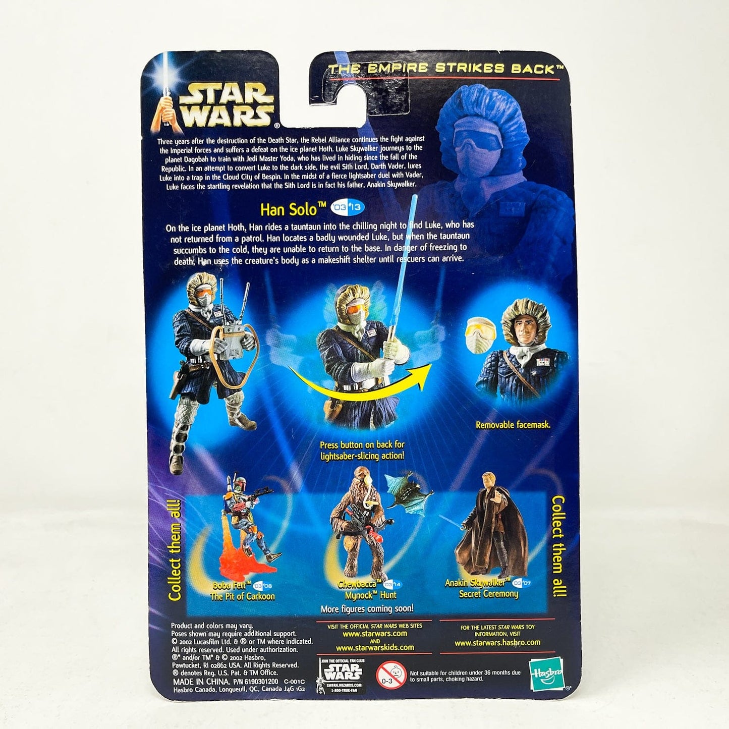 Vintage Hasbro Star Wars Mid MOC Han Solo (Hoth Rescue) #03-13 - Hasbro SAGA Series 3.75"