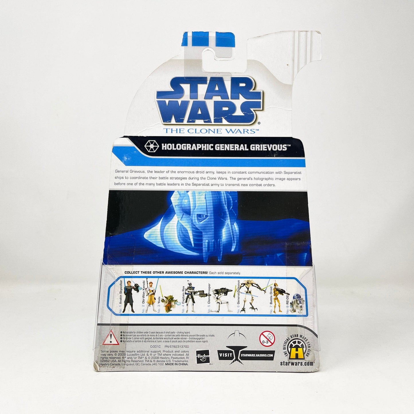 Vintage Hasbro Star Wars Mid MOC Holographic General Grievous (2008) TRU - Hasbro - The Clone Wars - Star Wars Action Figure