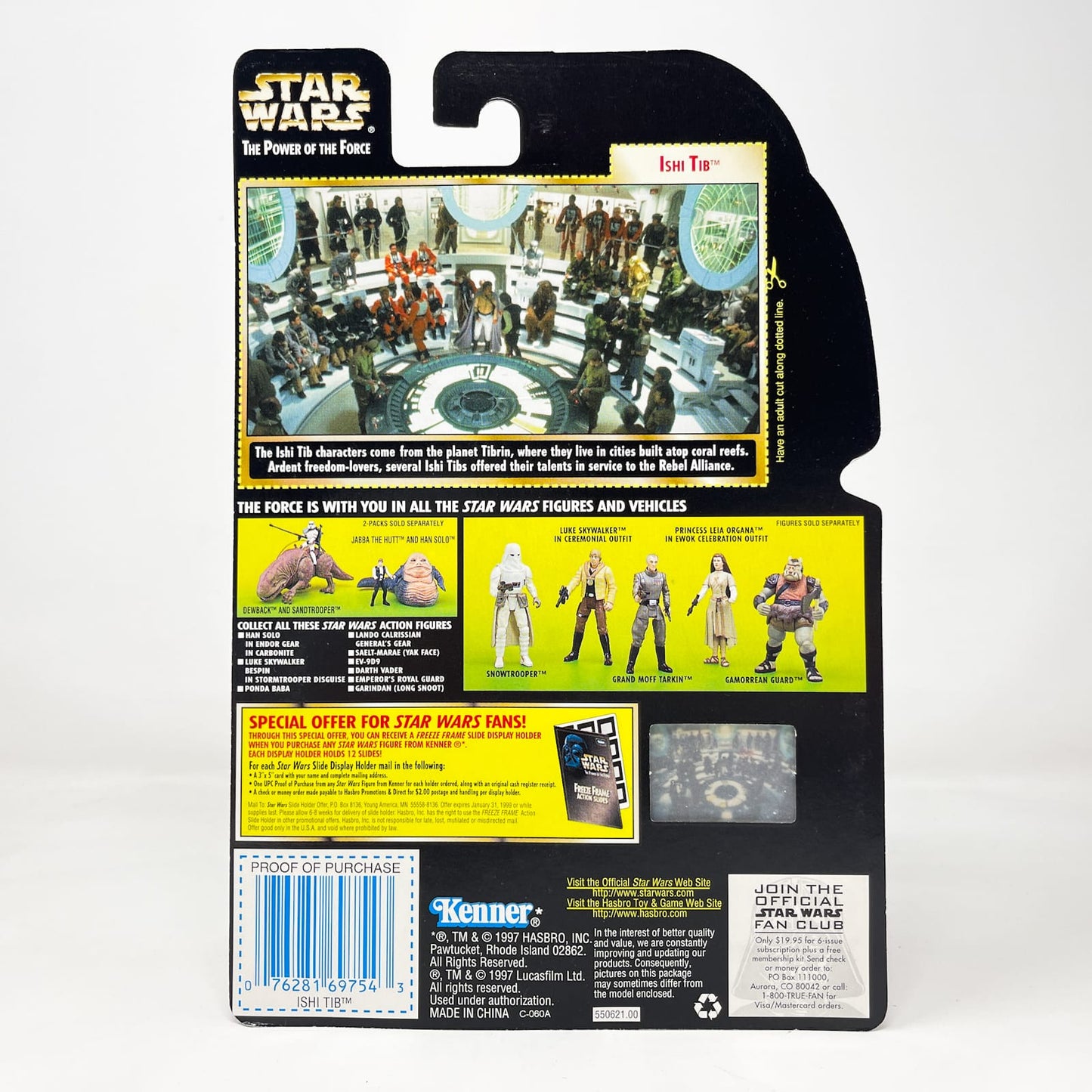 Vintage Hasbro Star Wars Mid MOC Ishi Tib – Hasbro Star Wars Power of the Force (1998)