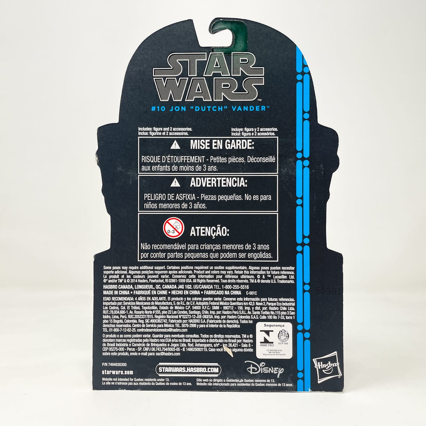 Vintage Hasbro Star Wars Mid MOC Jon Dutch Vander #10 - Hasbro 3.75" Black Series Blue Line (2015)