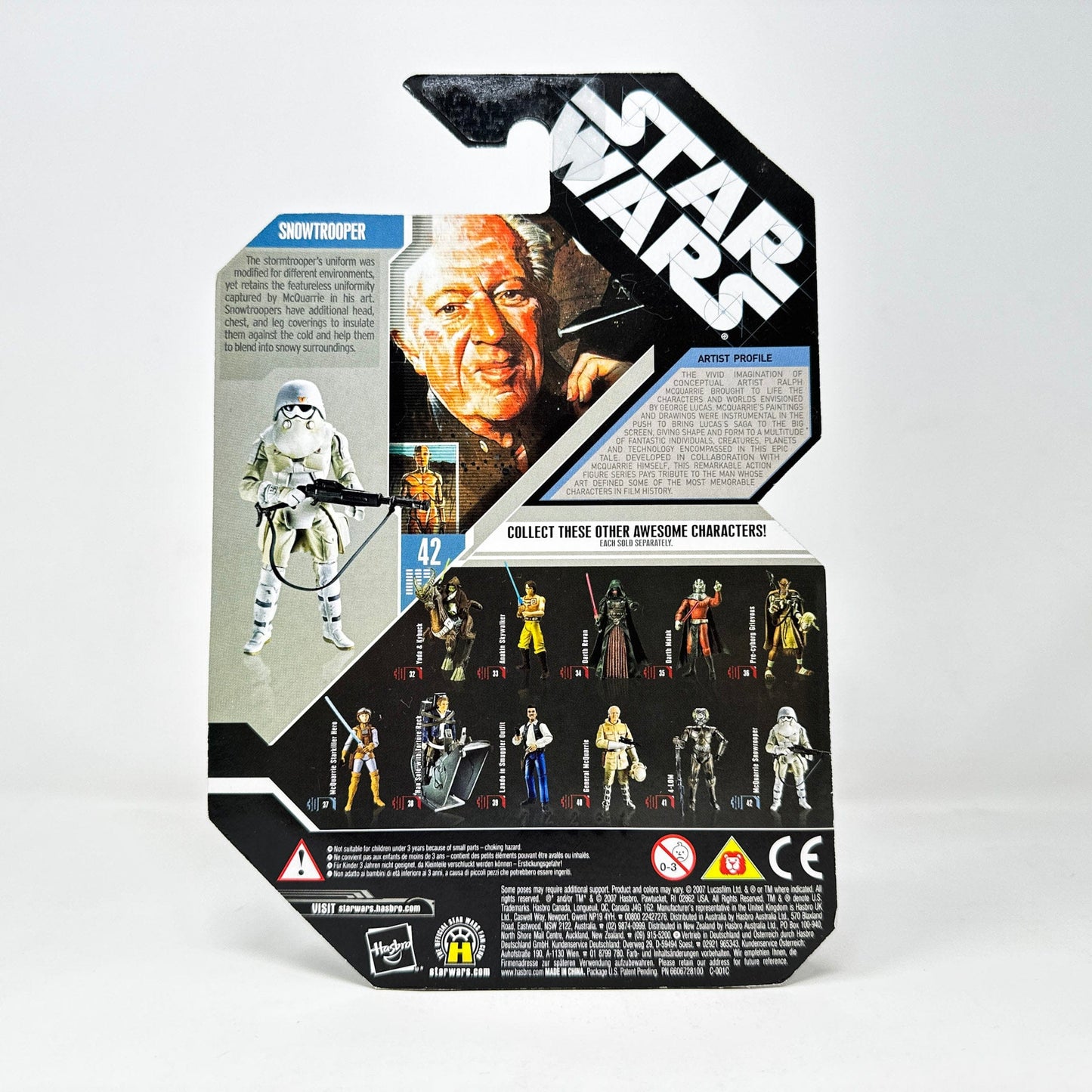 Vintage Hasbro Star Wars Mid MOC McQuarrie Snowtrooper (Concept) #42 - Hasbro 30th Anniversary Collection